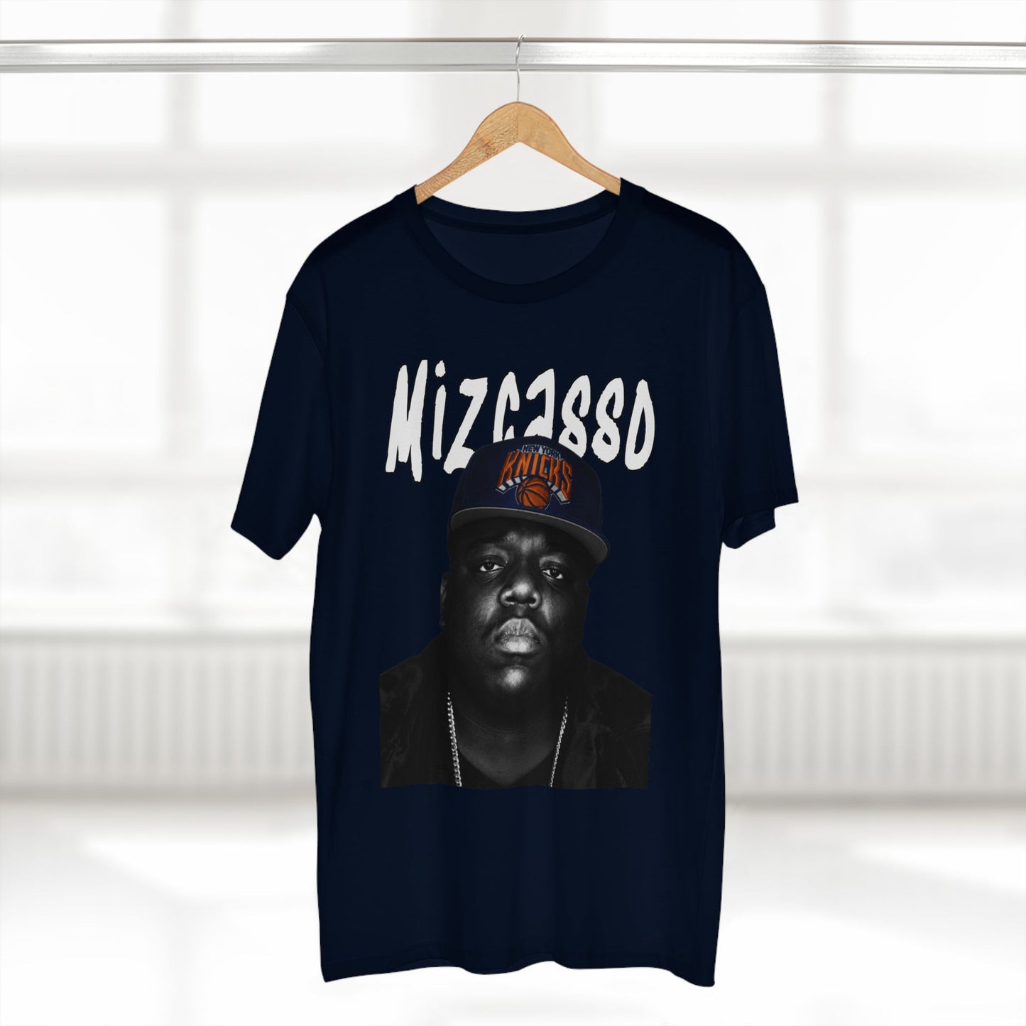Biggie Portrait Tee — 'Mizza1980' Retro Hip-Hop Graphic T-Shirt