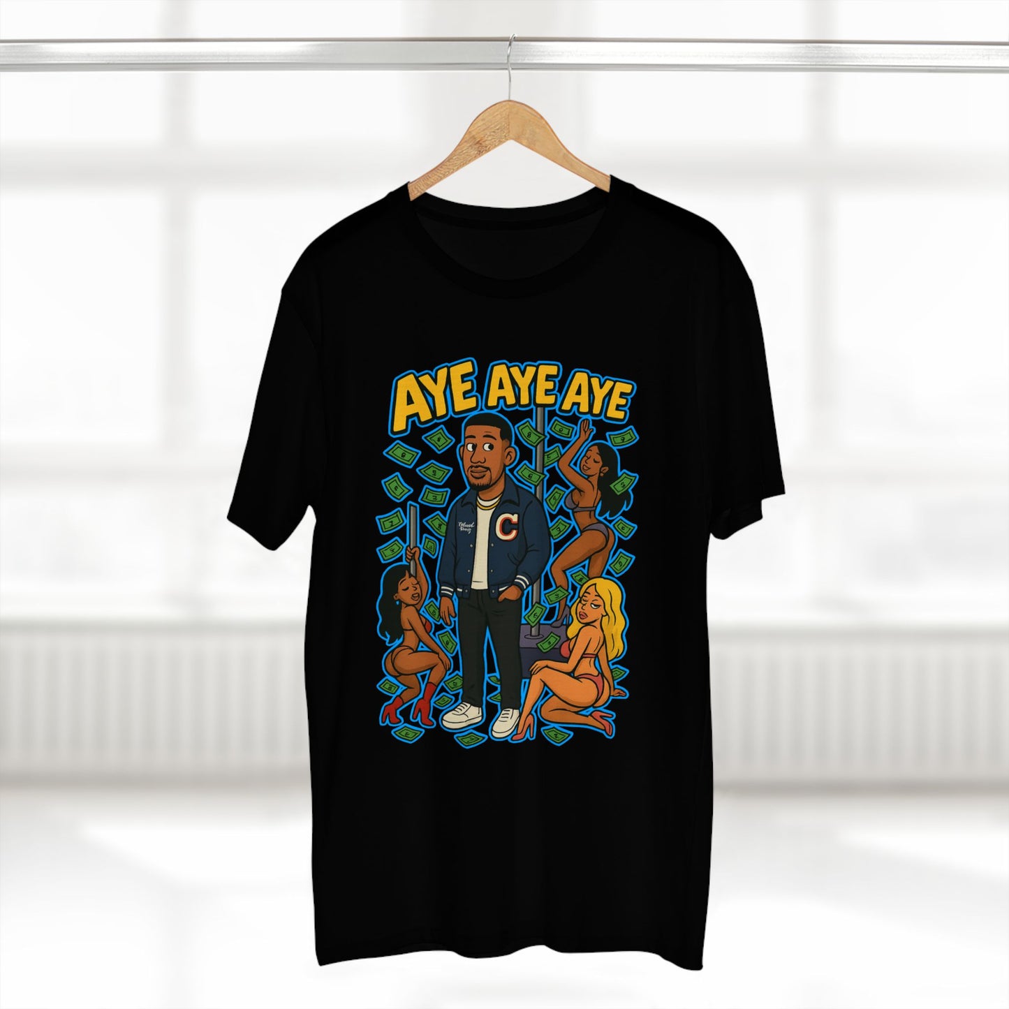 Adult Graphic Tee, Casual Streetwear, Unique Gift for Men, Fun Summer Shirt, Music Festival Apparel