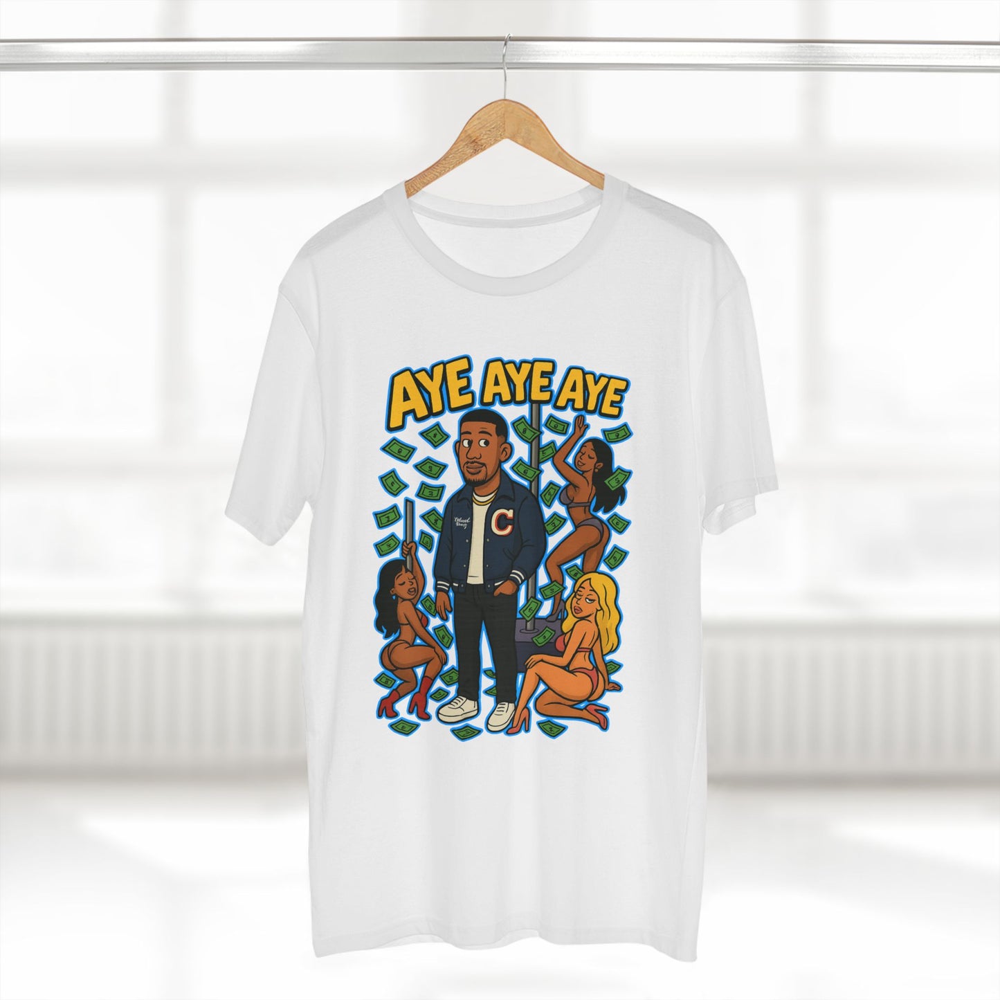 Adult Graphic Tee, Casual Streetwear, Unique Gift for Men, Fun Summer Shirt, Music Festival Apparel