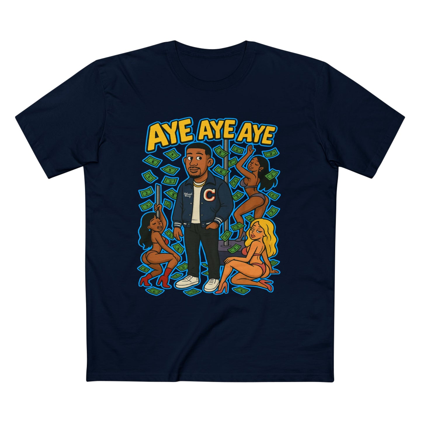 Adult Graphic Tee, Casual Streetwear, Unique Gift for Men, Fun Summer Shirt, Music Festival Apparel