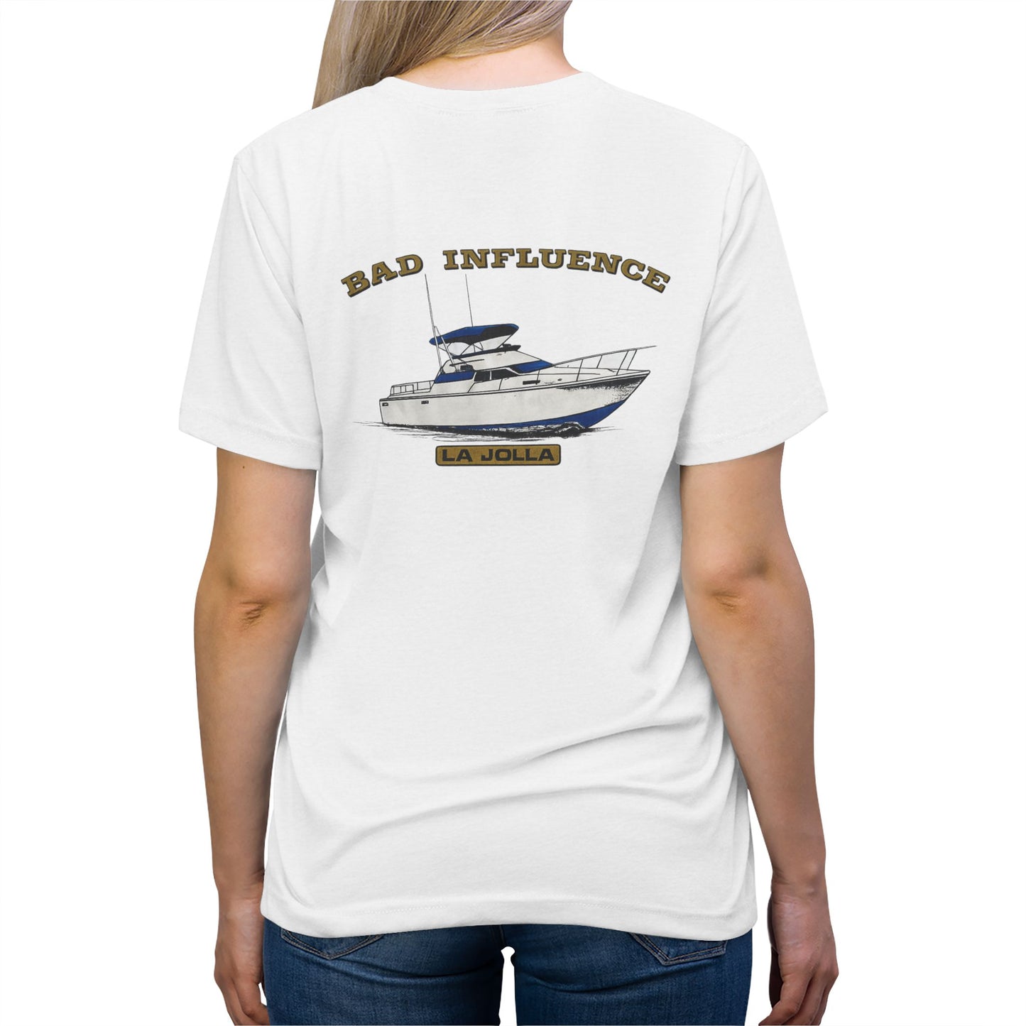 Boat Graphic Tee — “Bad Influence” Yacht Shirt