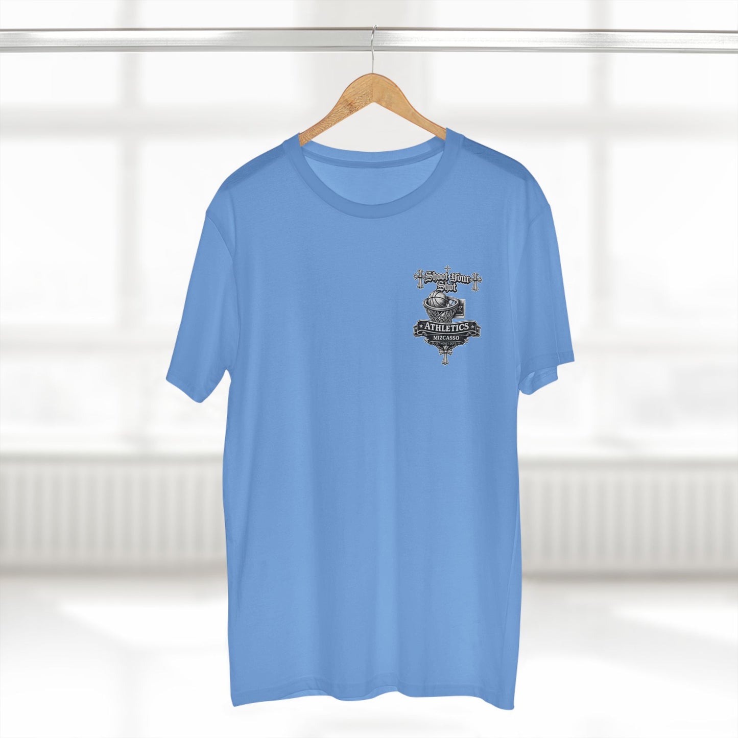 SYS Mizcasso Crest T-Shirt — Gothic Shield Logo Tee
