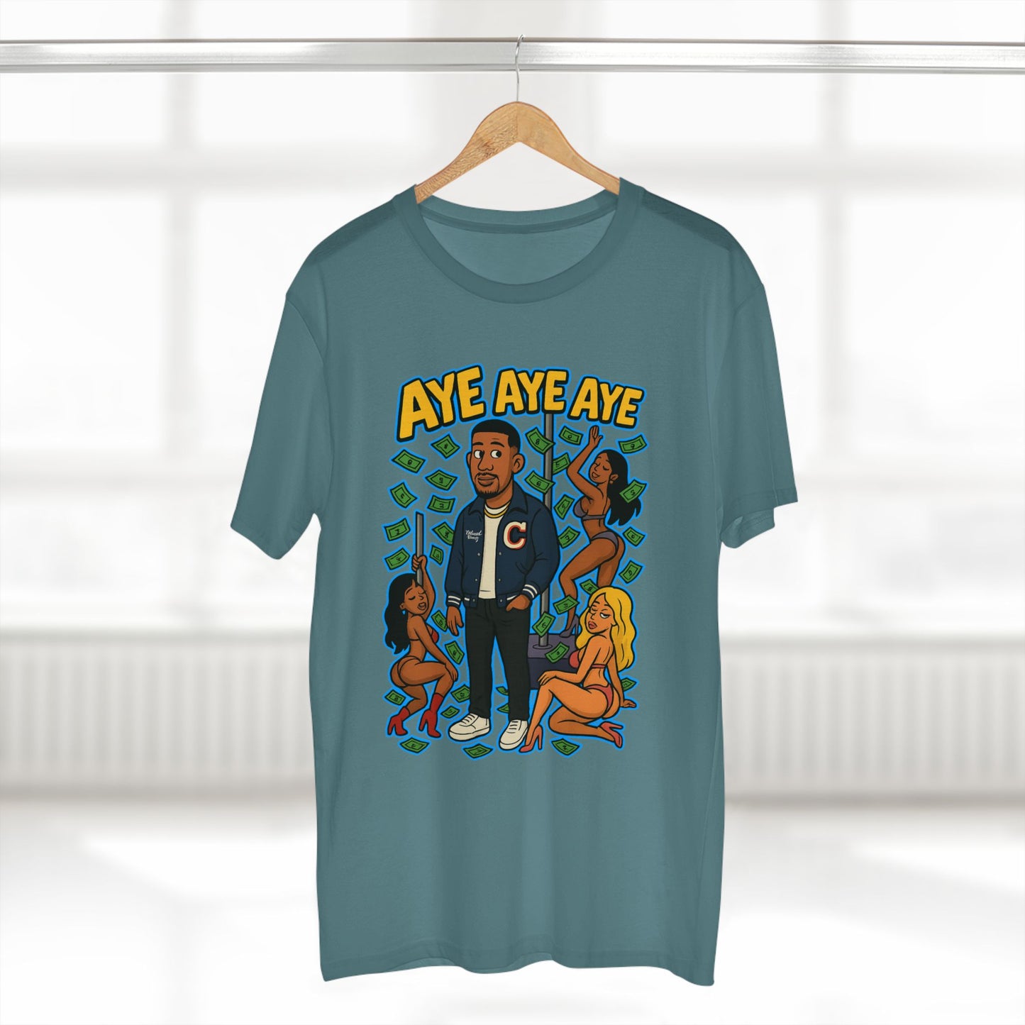 Adult Graphic Tee, Casual Streetwear, Unique Gift for Men, Fun Summer Shirt, Music Festival Apparel