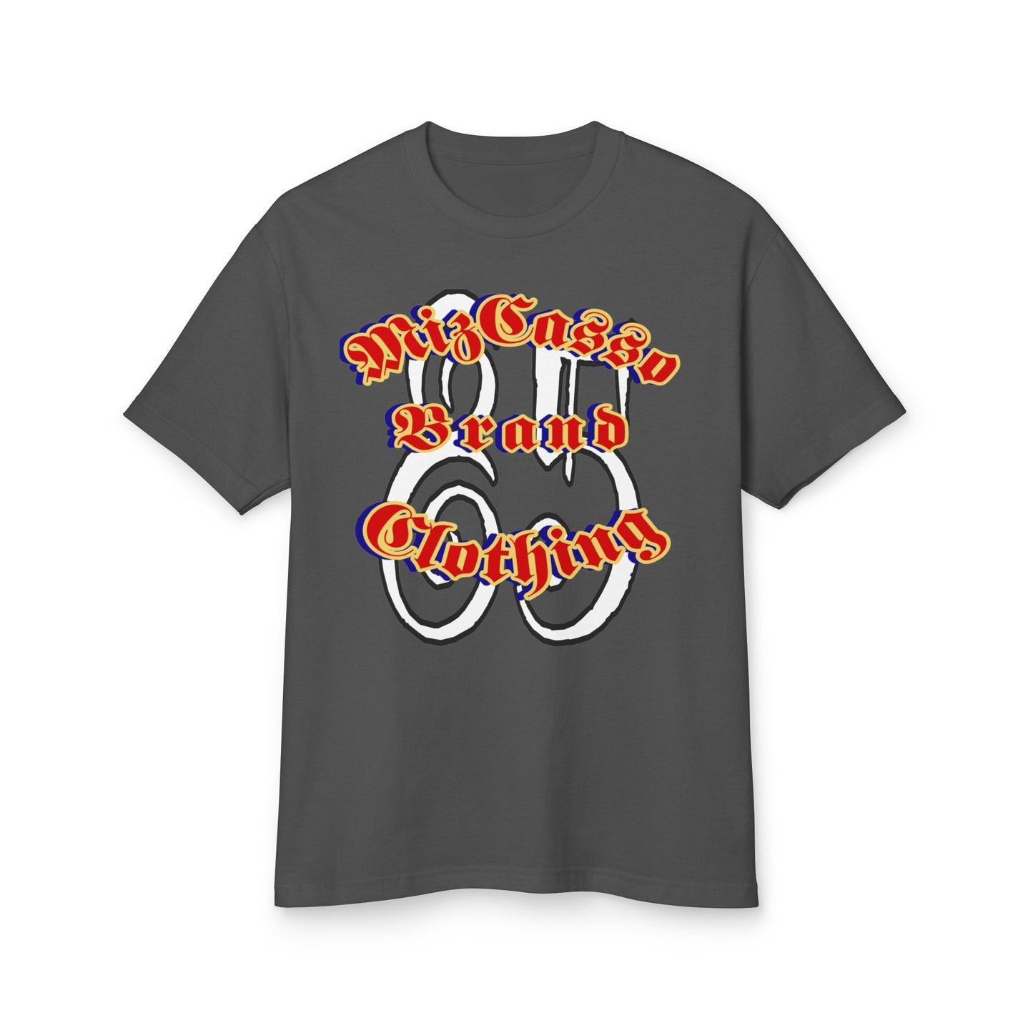 Graphic Tee — "Mischievous Brand Nothing" Retro Gothic Logo Shirt