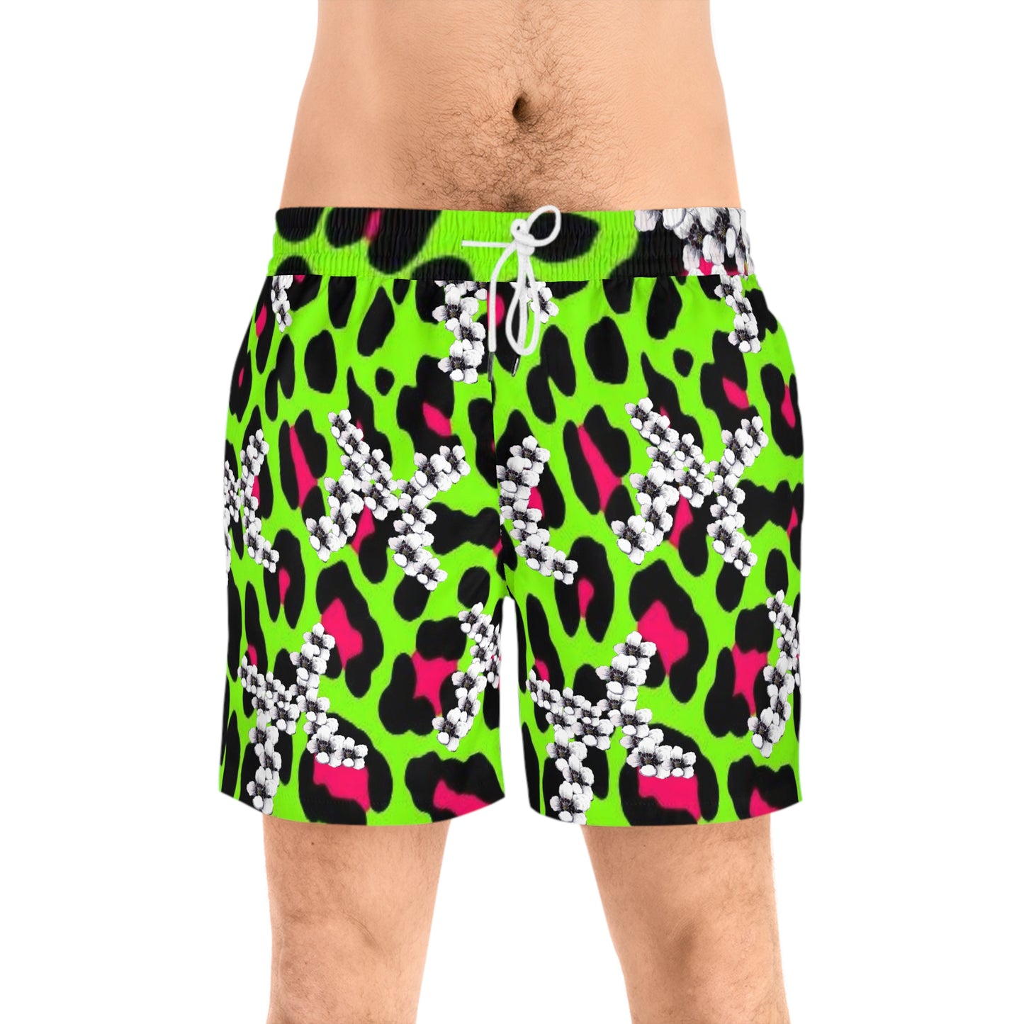 Mizcasso tears Men's Mid-Length Swim Shorts (AOP)