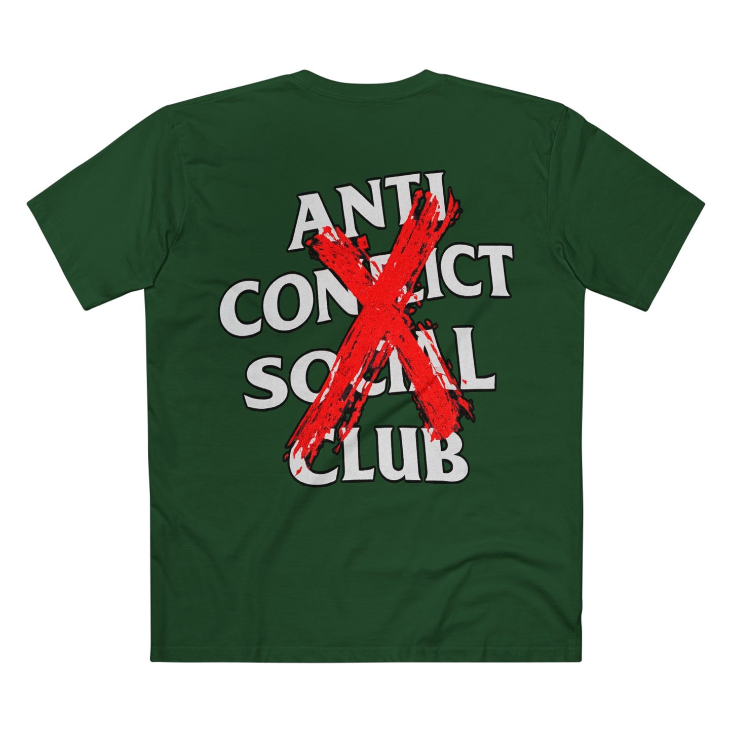 Anti Contact Social Club T-Shirt — Red X Graphic Tee