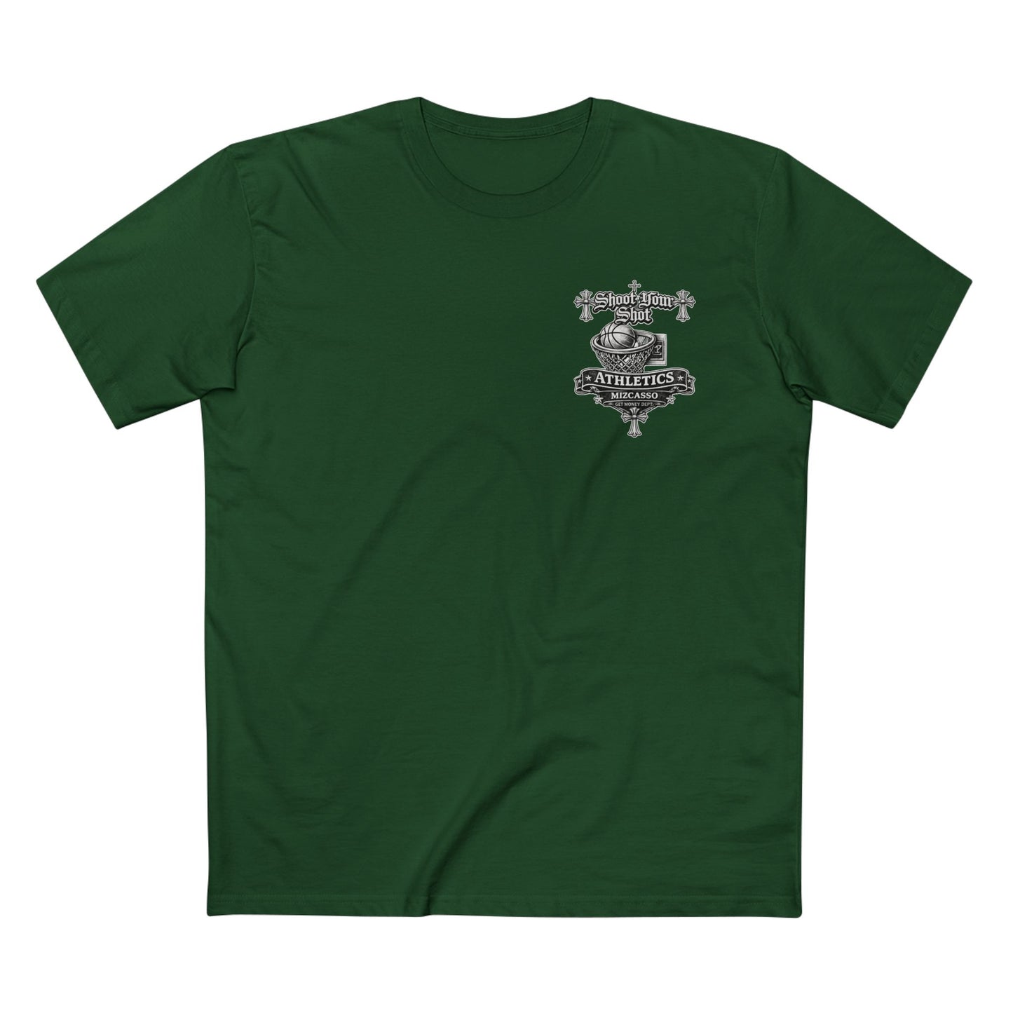 SYS Mizcasso Crest T-Shirt — Gothic Shield Logo Tee