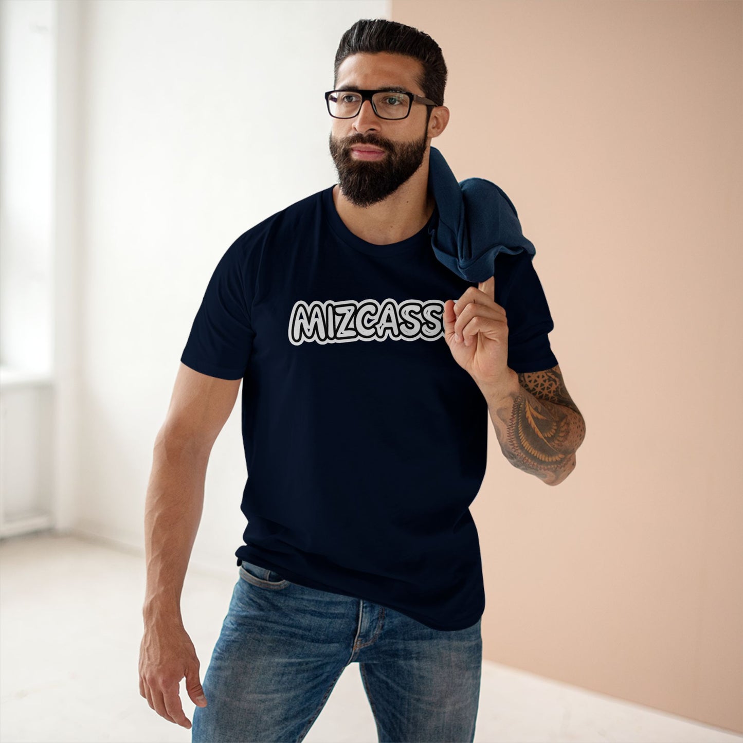 Mizcasso Adult Staple Tee - Fun Graphic Tee, Casual Wear, Unique Gift for Friends, Summer Style, Statement Shirt