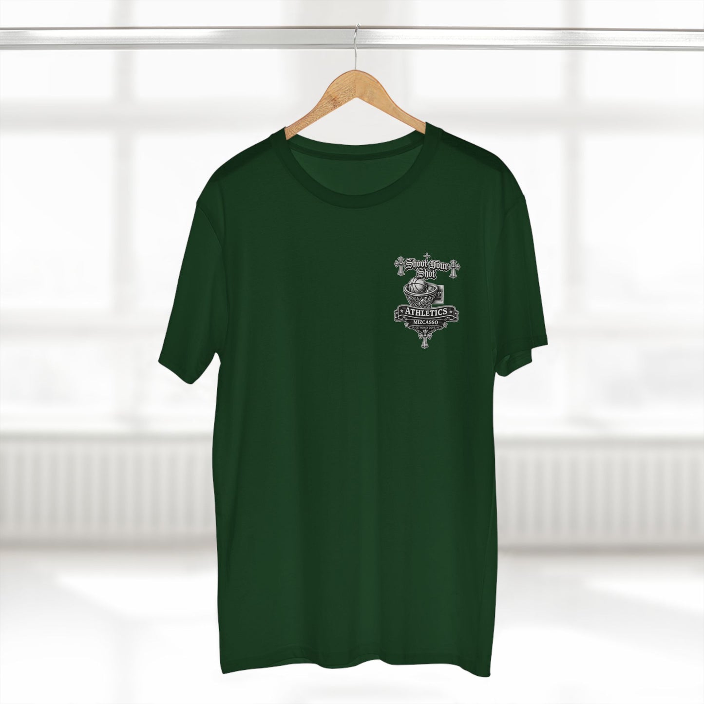 SYS Mizcasso Crest T-Shirt — Gothic Shield Logo Tee