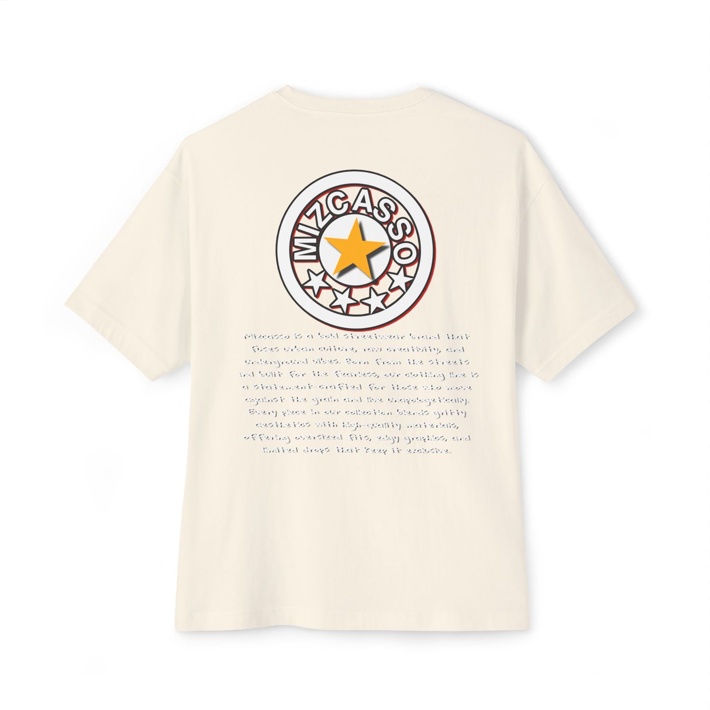 Unisex Oversized Boxy Tee - Retro Graphic Star Design