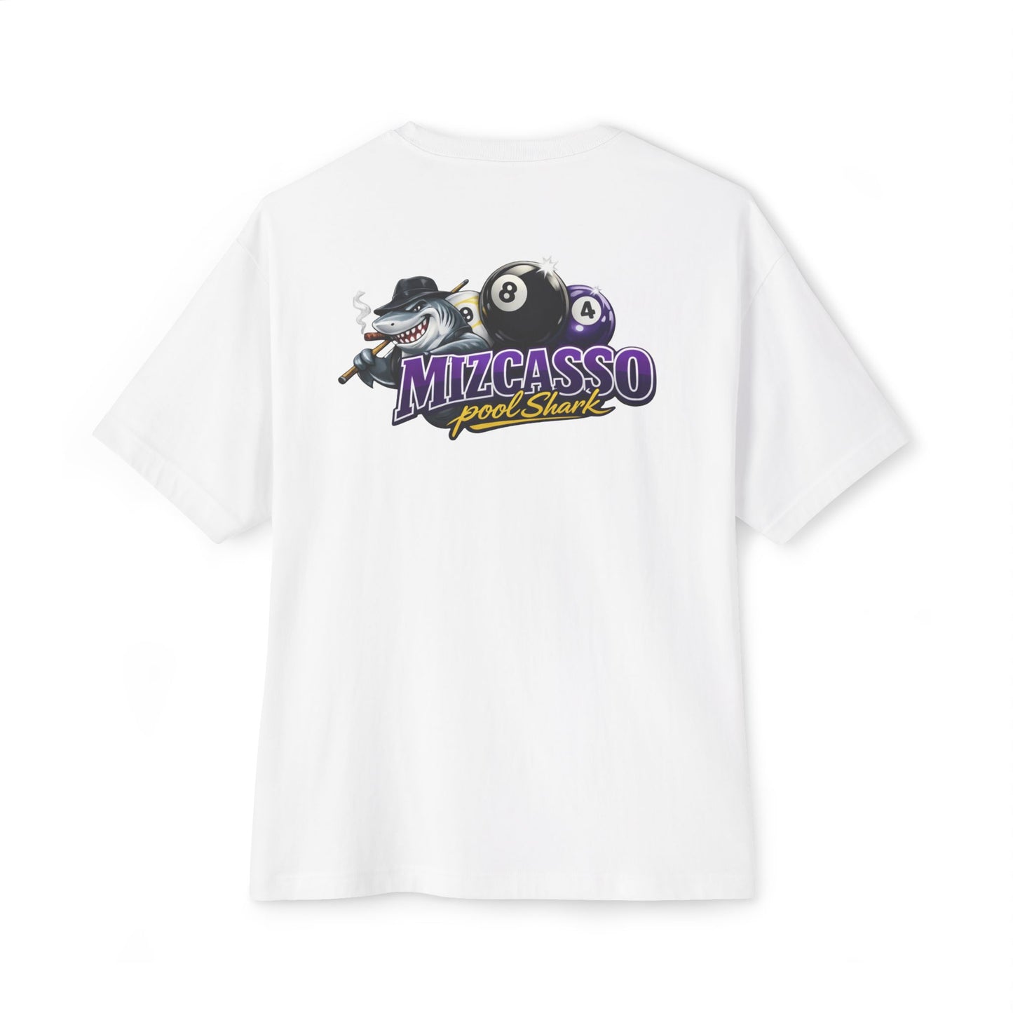 Mizcasso Pool Shark Tee — Graphic Oversized Boxy T-Shirt