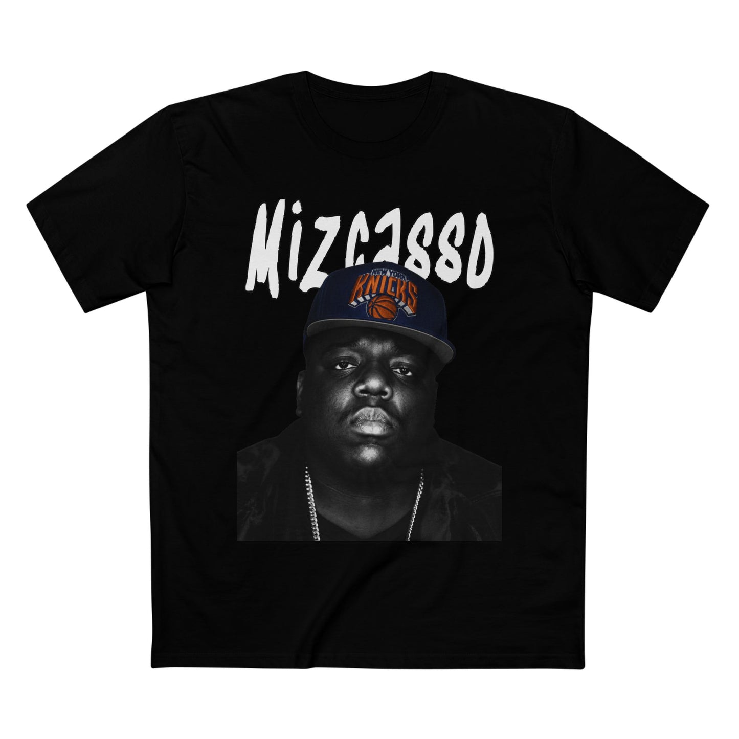 Biggie Portrait Tee — 'Mizza1980' Retro Hip-Hop Graphic T-Shirt