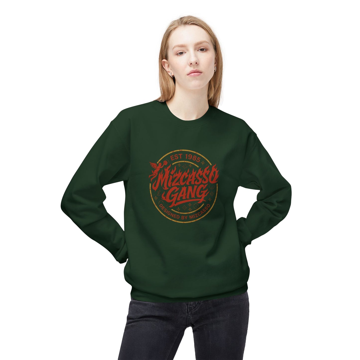 Vintage Mizcasso Gang Unisex Crewneck Sweatshirt - Soft & Stylish