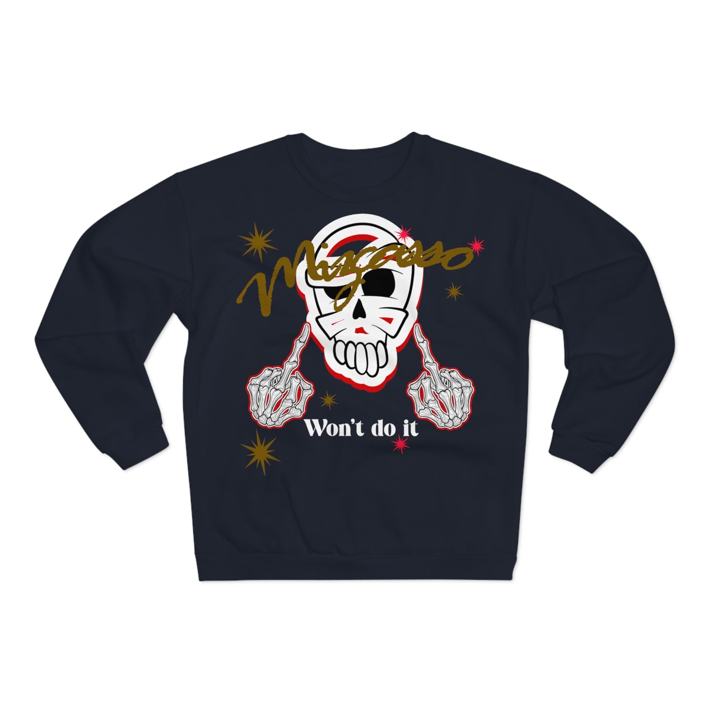 Skull Graphic Sweatshirt for Trendsetters, Unisex Crew Neck, Halloween Apparel, Casual Wear, Gift for Her or Him