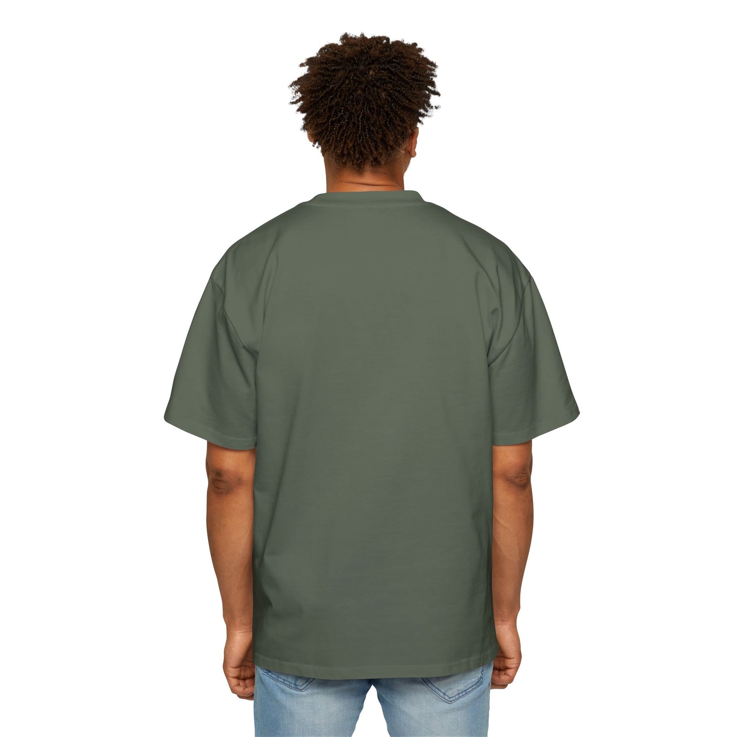 Men's Heavy Oversized Tee - Mizcasso Summer Time Cuffing Graphic