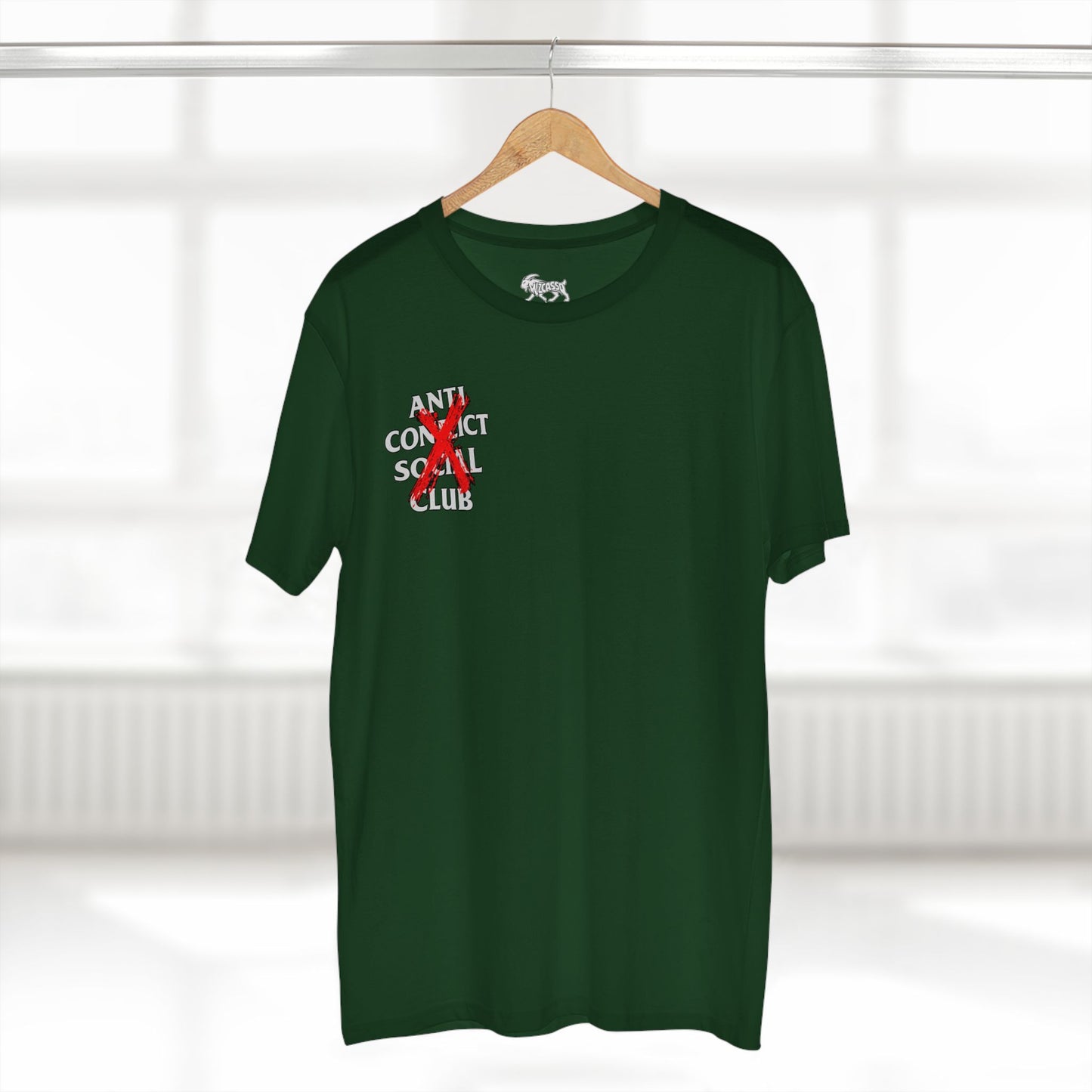 Anti Contact Social Club T-Shirt — Red X Graphic Tee