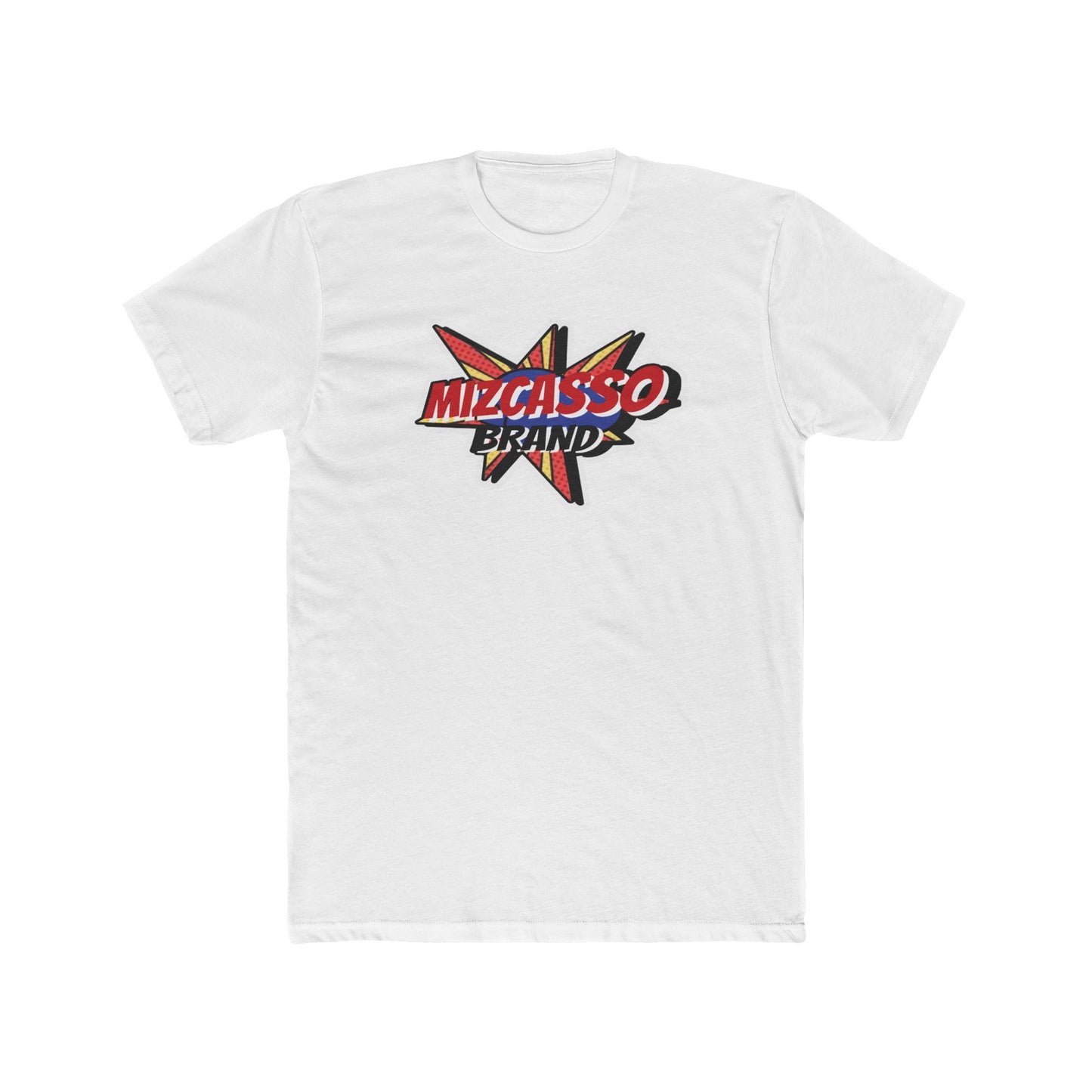 Retro Mizcasso Brand Unisex Cotton Crew Tee – Casual Streetwear Graphic Tee