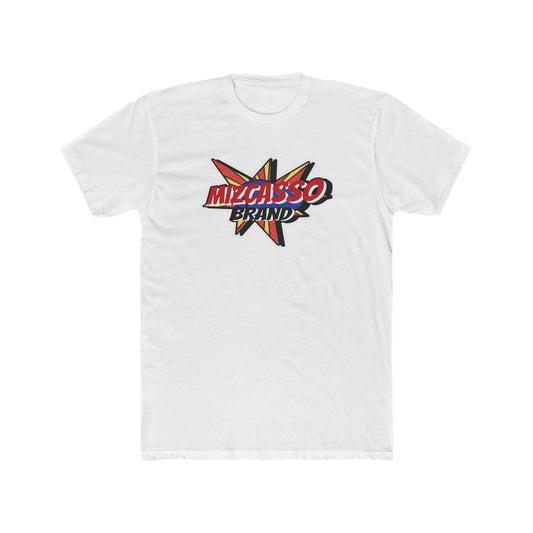 Retro Mizcasso Brand Unisex Cotton Crew Tee – Casual Streetwear Graphic Tee