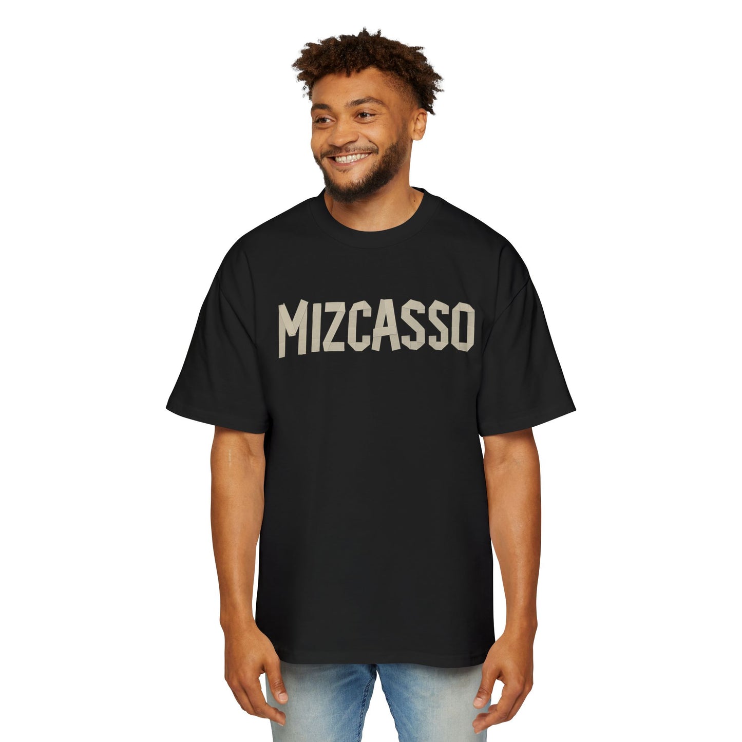 Men's Heavy Oversized Tee - Mizcasso Graphic Design