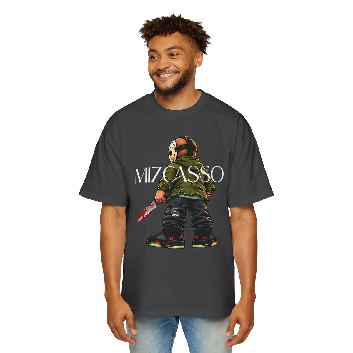 Men’s “CASS” Hockey Mask Skateboarder Graphic Tee