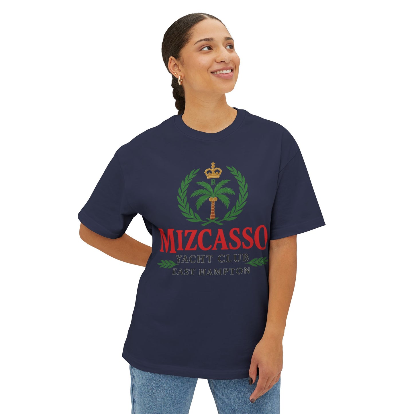 Mizcasso Yacht Club Oversized Tee - Casual Summer Style