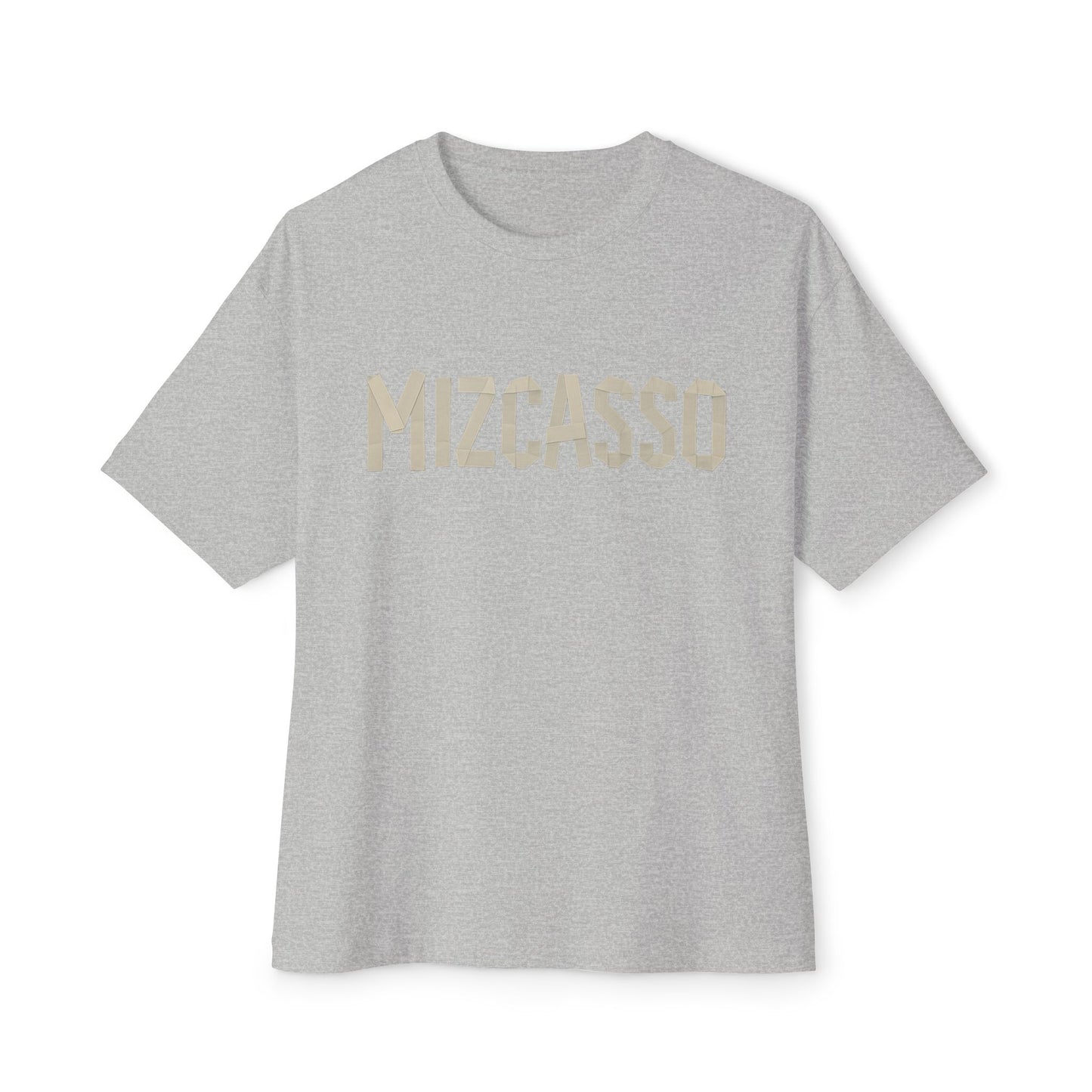Mizcasso Boxy Tee - Unisex Oversized Graphic T-Shirt for Casual Style