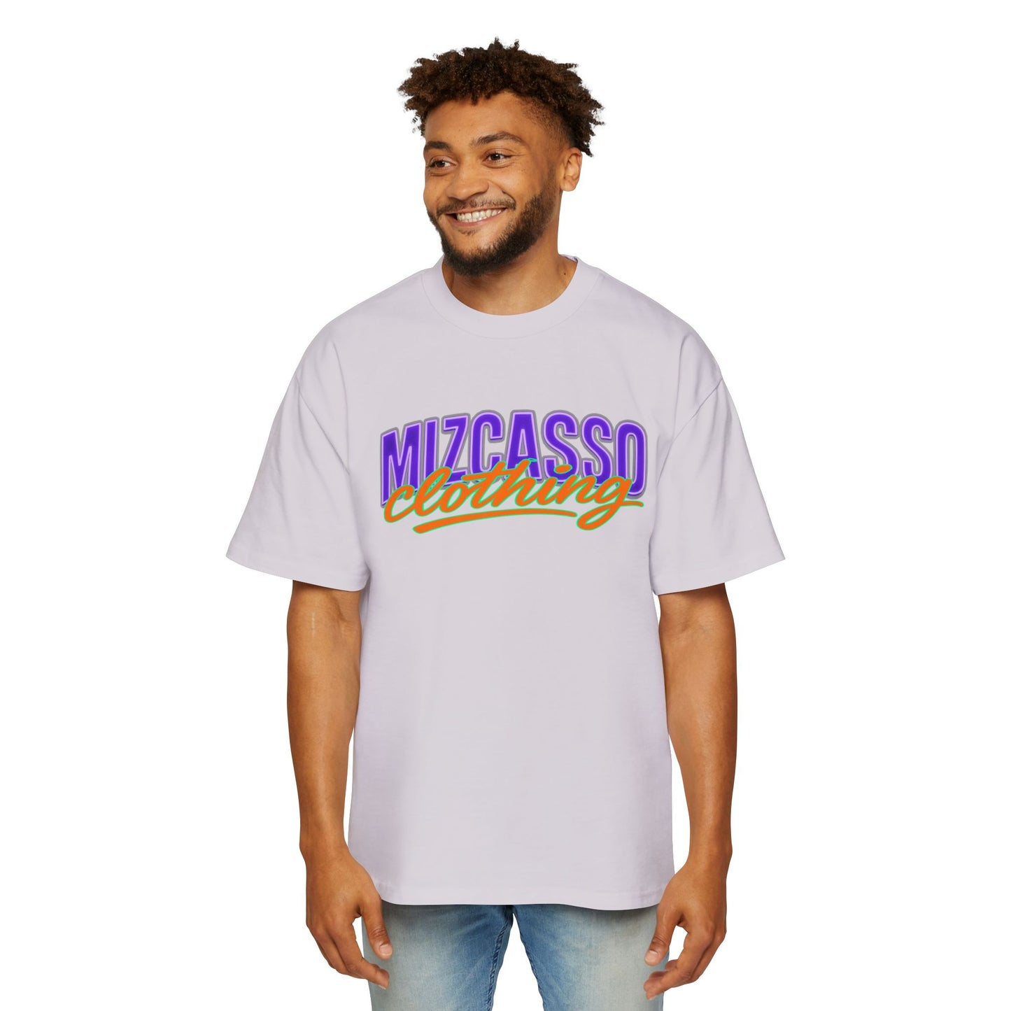 Men's Heavy Oversized Tee - Mizcasso Clothing with Brooklyn Bridge Design