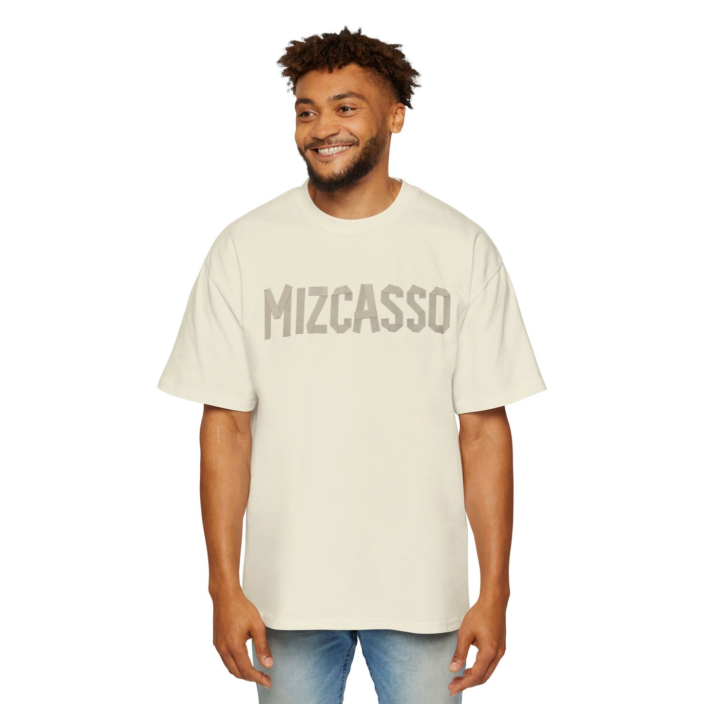 Men's Heavy Oversized Tee - Mizcasso Graphic Design