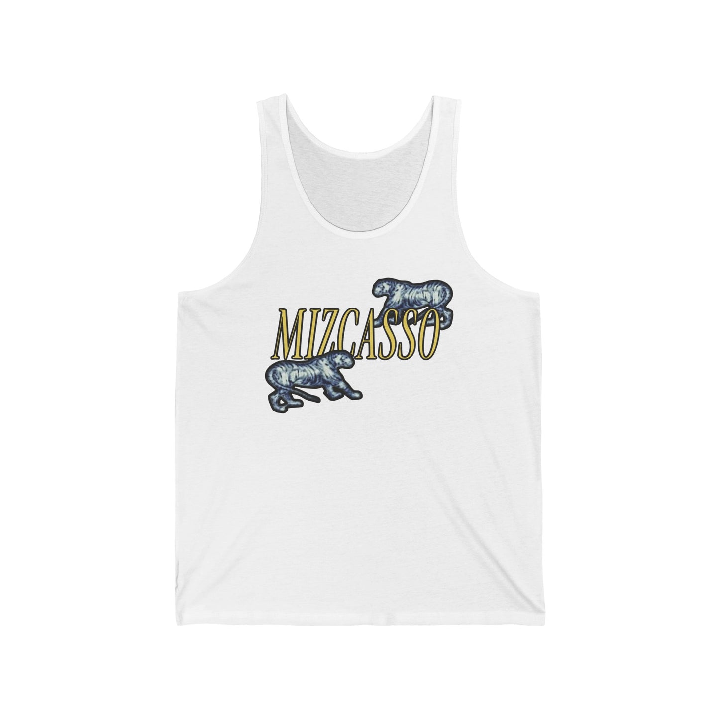 Mizcasso Unisex Jersey Tank - Trendy Graphic Tee for Casual Wear & Summer Vibes