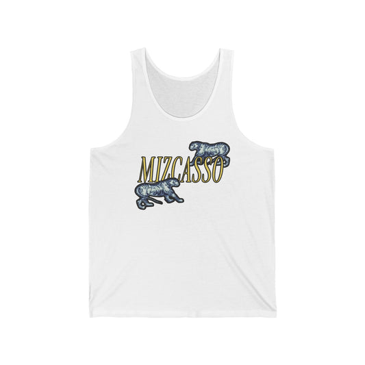 Mizcasso Unisex Jersey Tank - Trendy Graphic Tee for Casual Wear & Summer Vibes