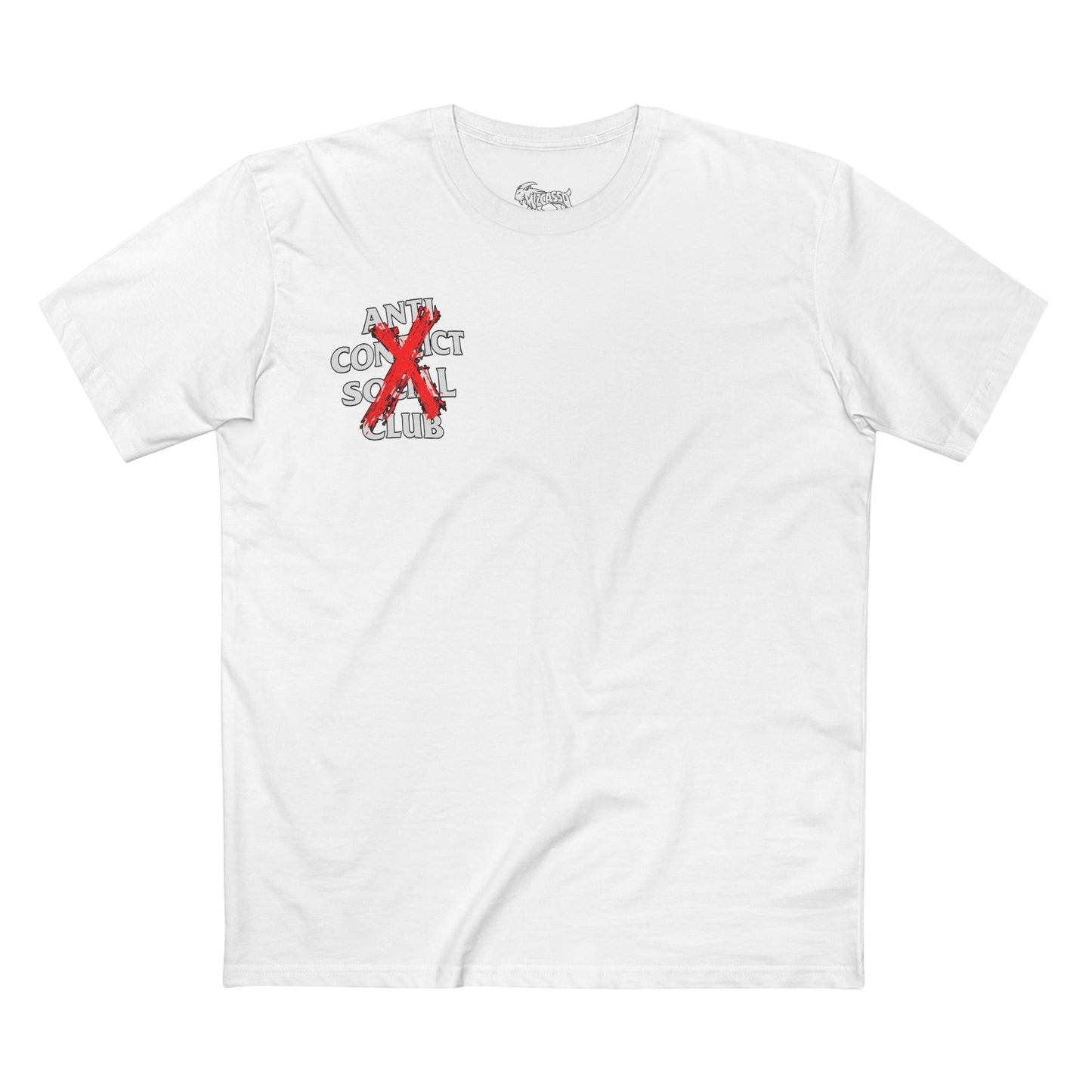Anti Contact Social Club T-Shirt — Red X Graphic Tee