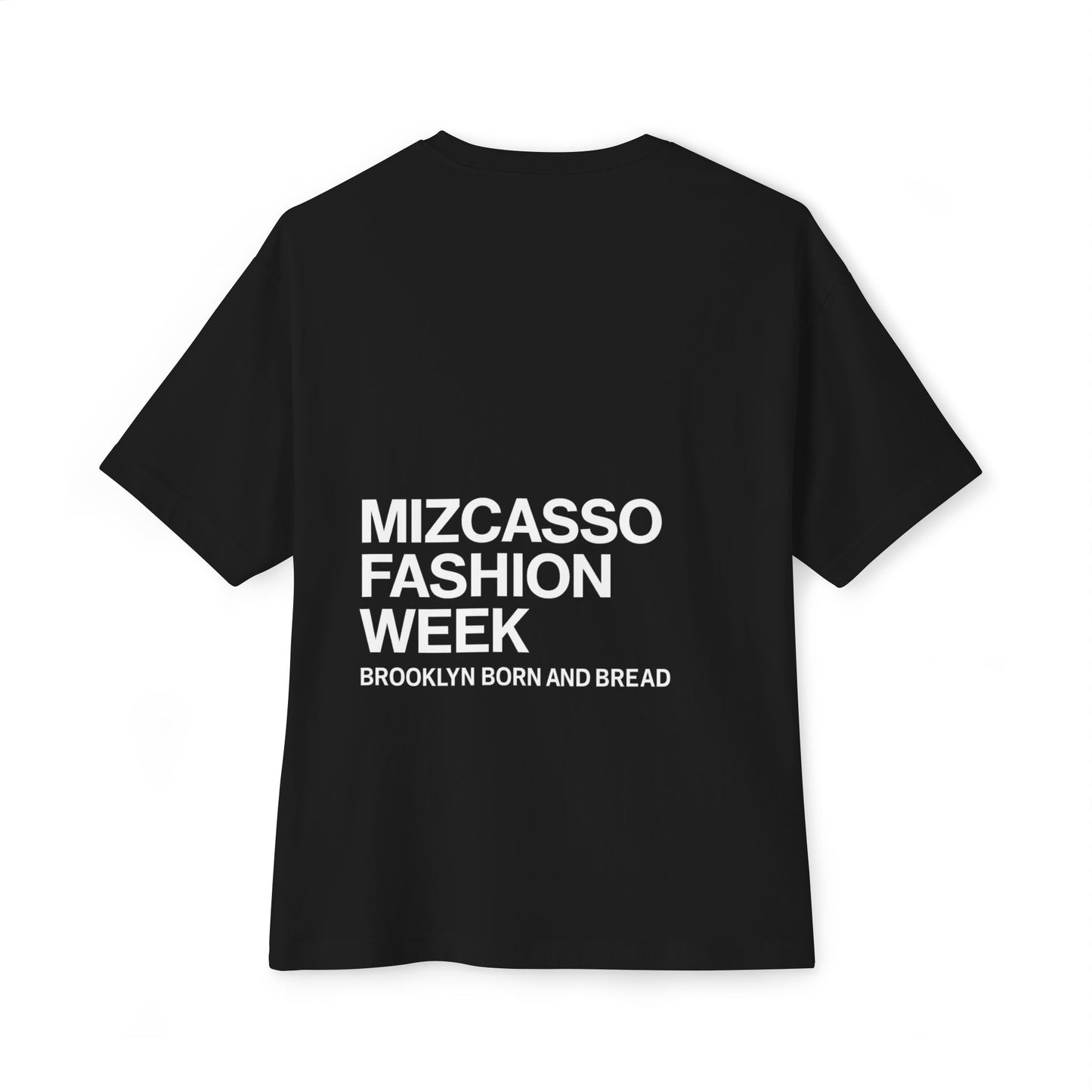 Mizcasso Fashion Week Unisex Oversized Boxy Tee - Casual Streetwear Shirt