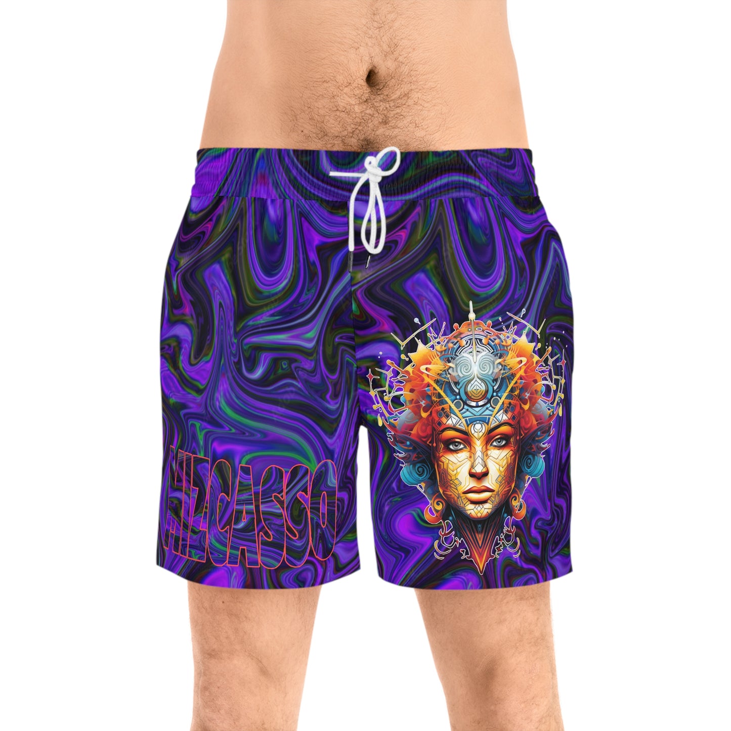 Men's Mid-Length Swim Shorts (AOP)