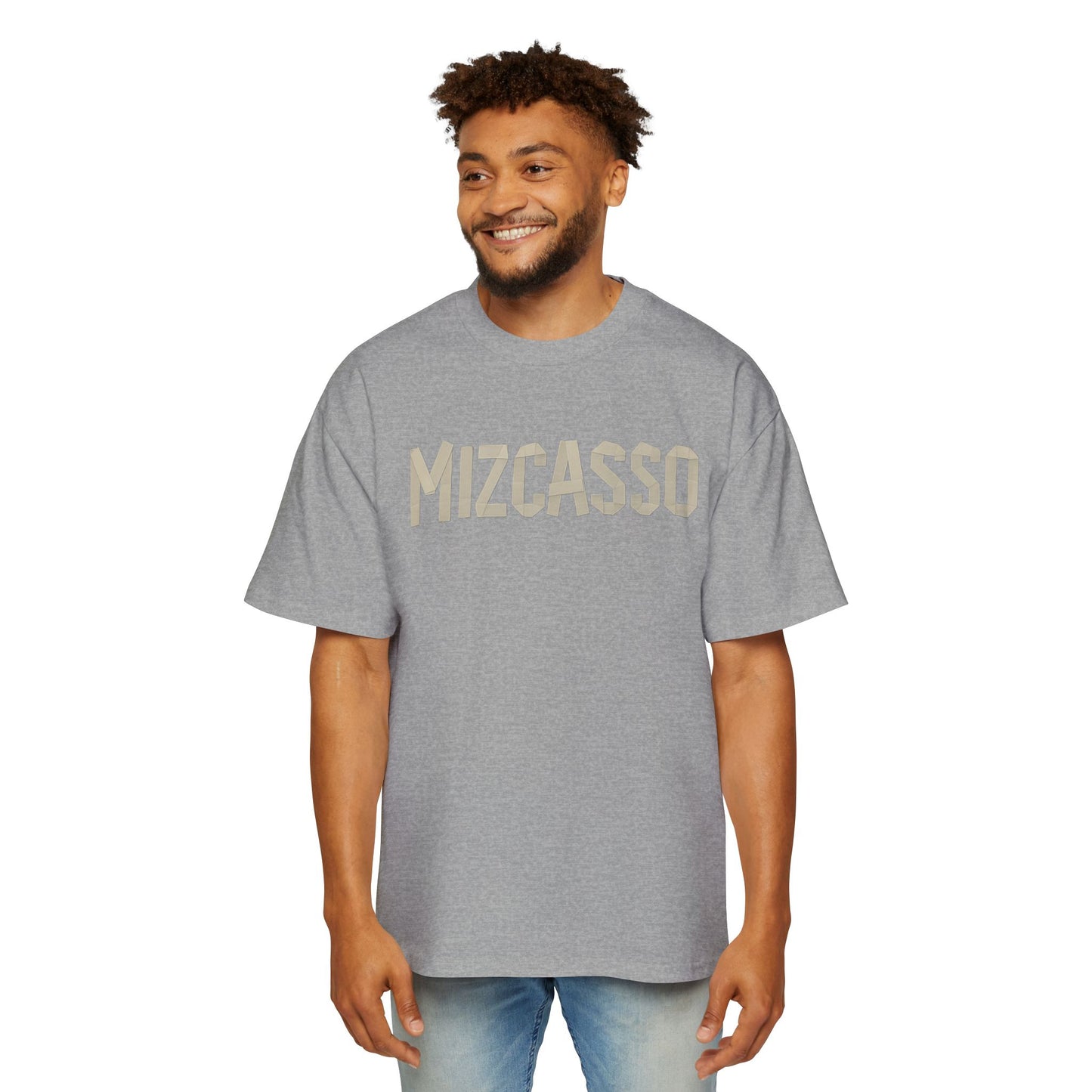 Men's Heavy Oversized Tee - Mizcasso Graphic Design
