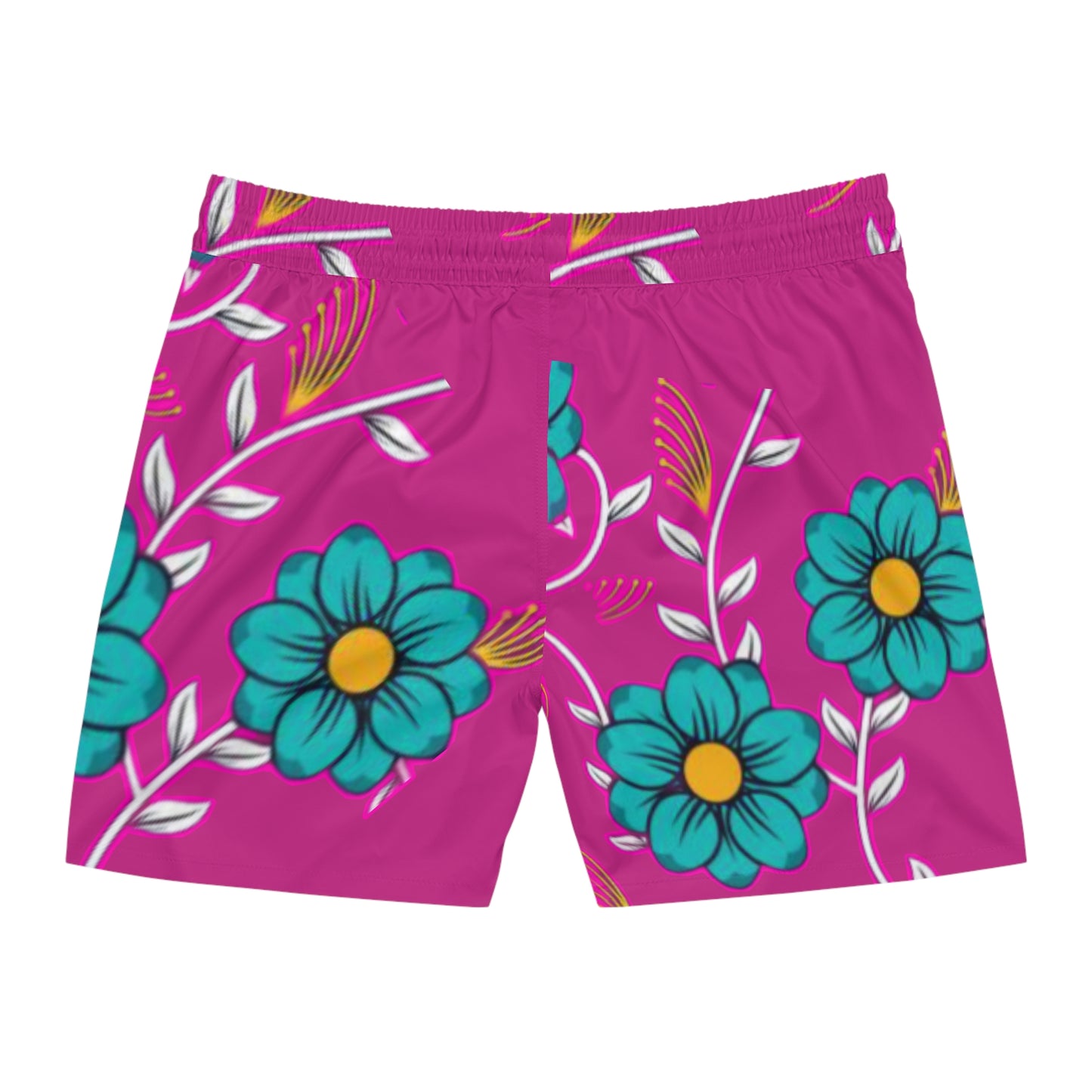 Vibrant Floral Men's Swim Shorts - Mizcasso Collection