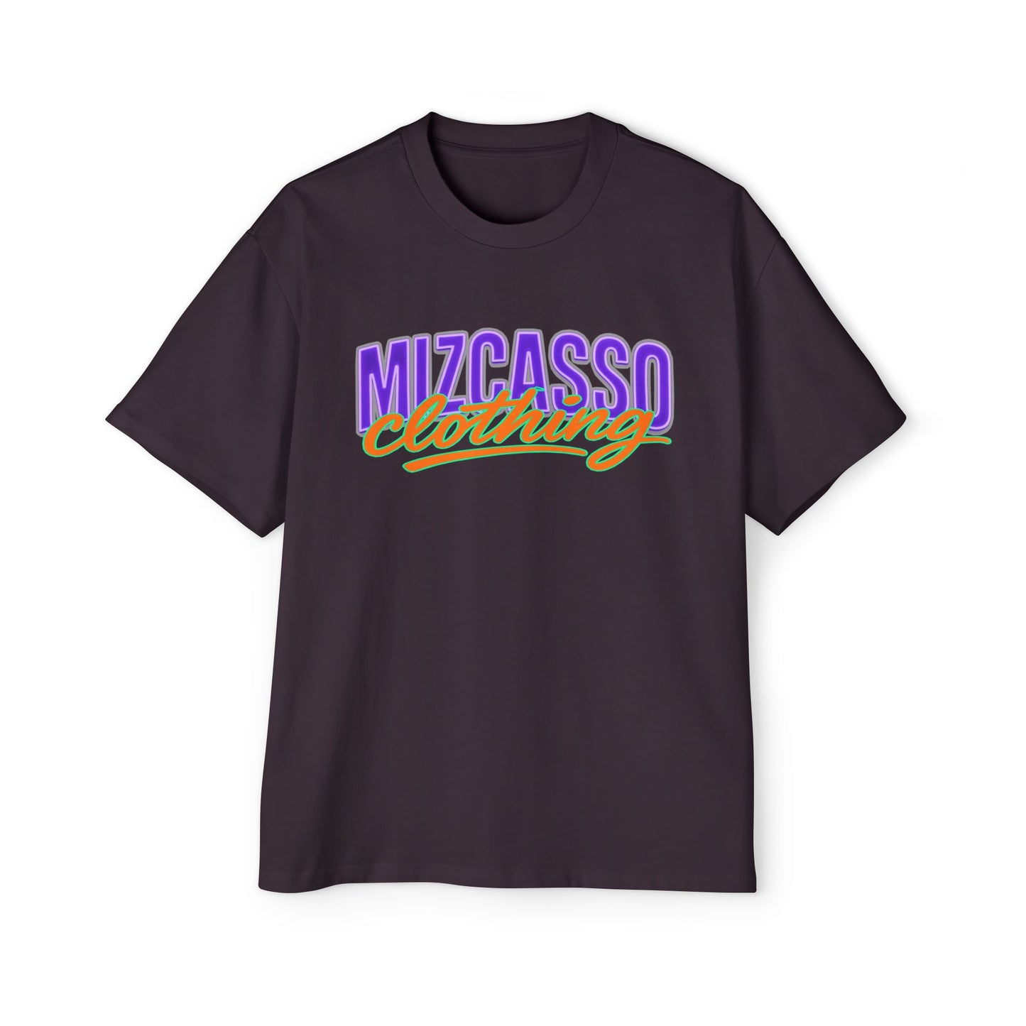 Men's Heavy Oversized Tee - Mizcasso Clothing with Brooklyn Bridge Design