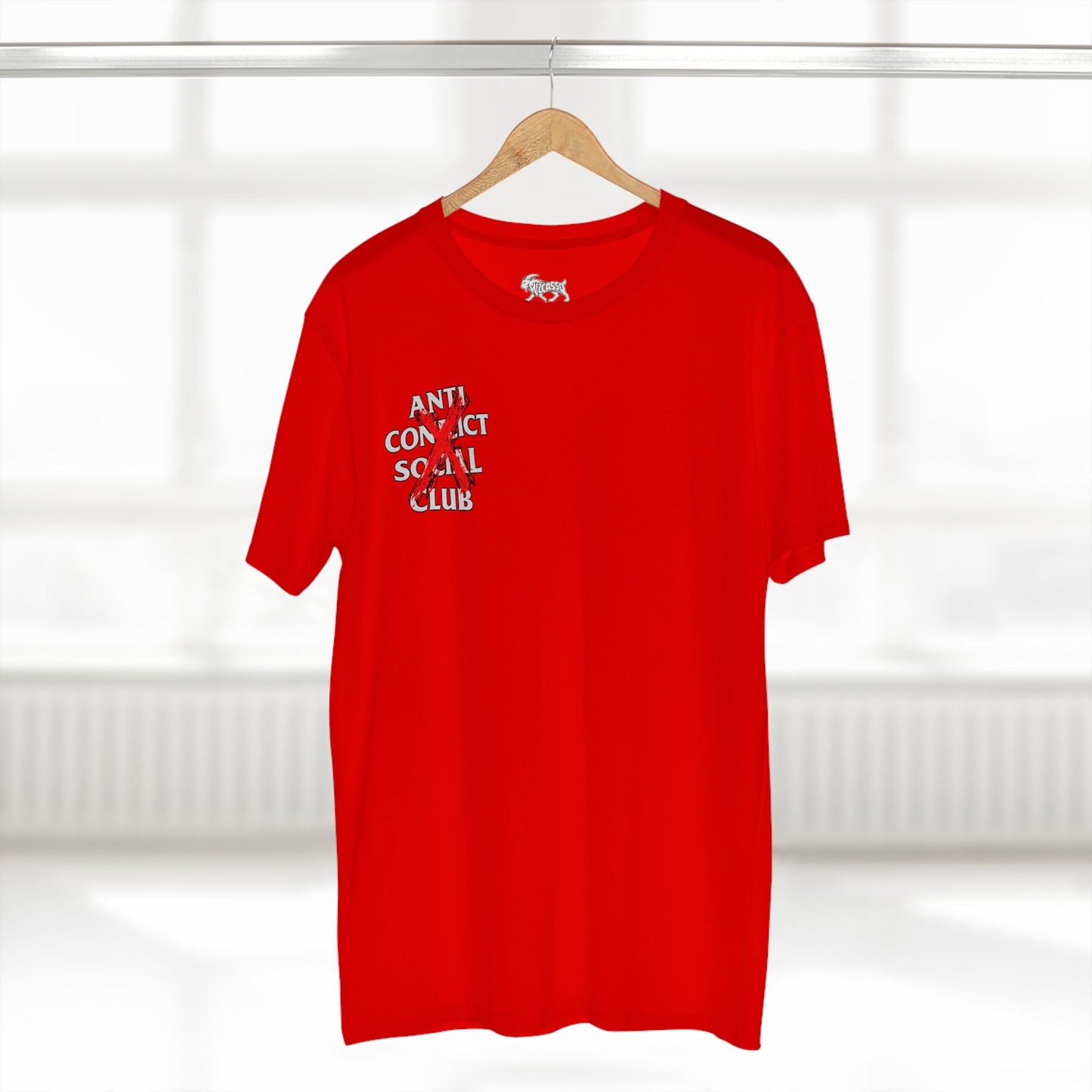 Anti Contact Social Club T-Shirt — Red X Graphic Tee