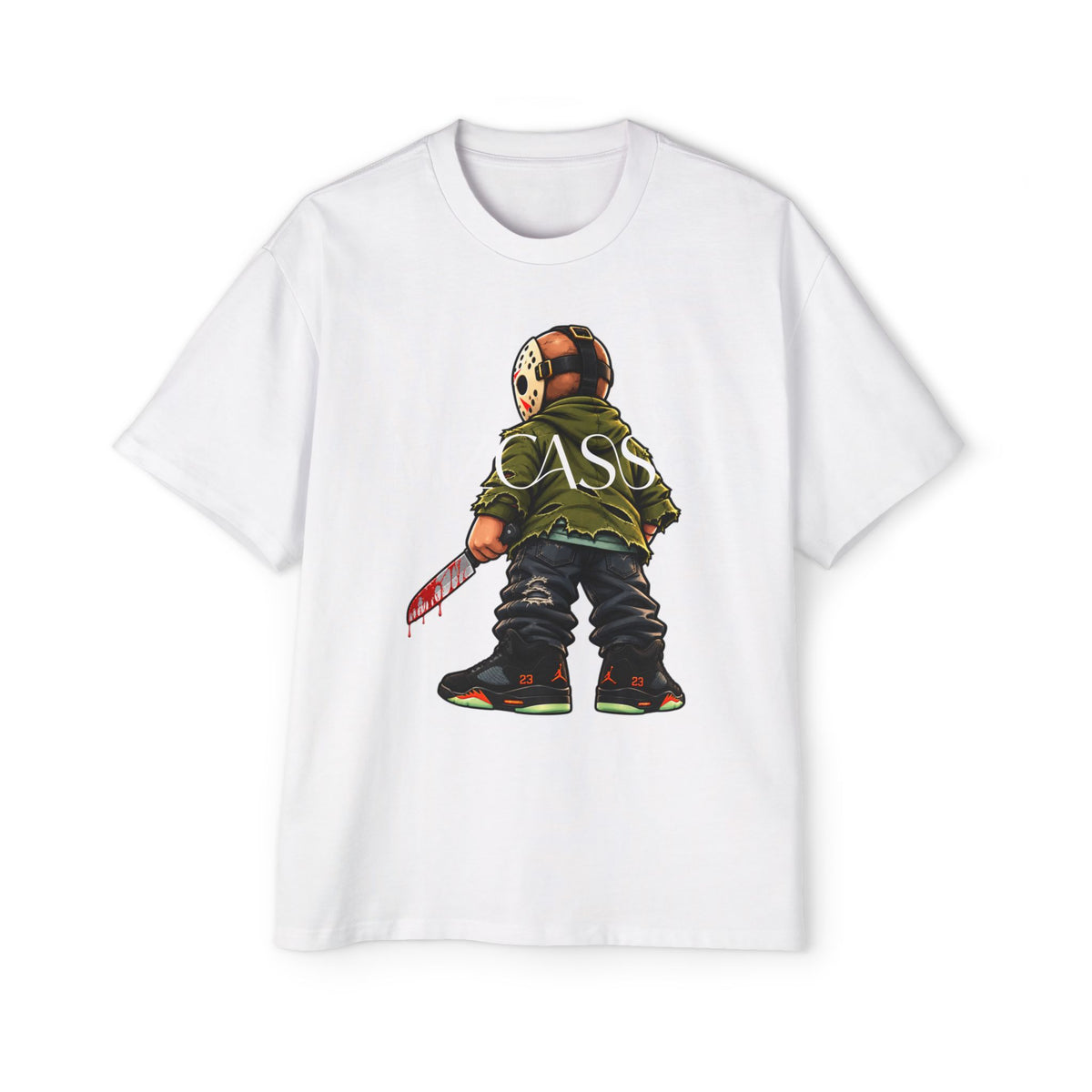 Men’s “CASS” Hockey Mask Skateboarder Graphic Tee
