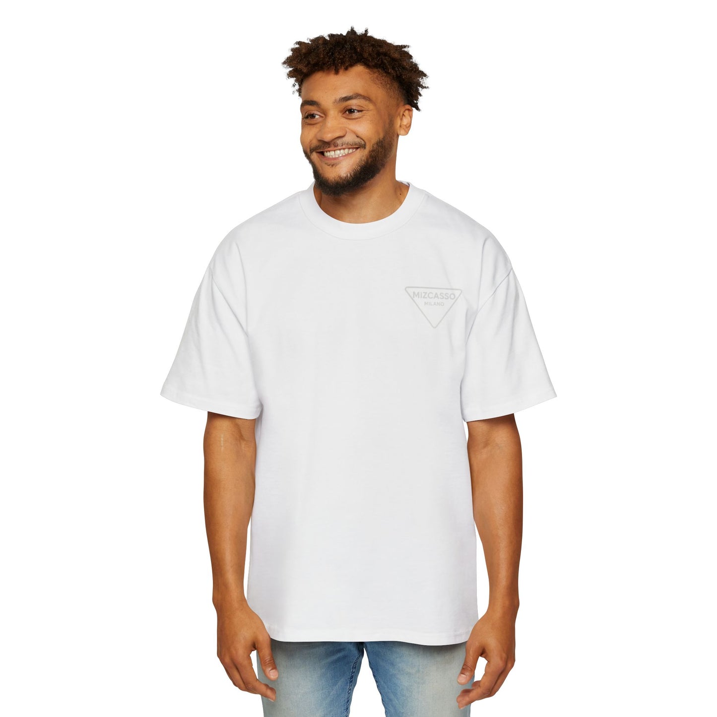 Men's Heavy Oversized Tee - Casual Chic Style with Mizcasso Milano Design