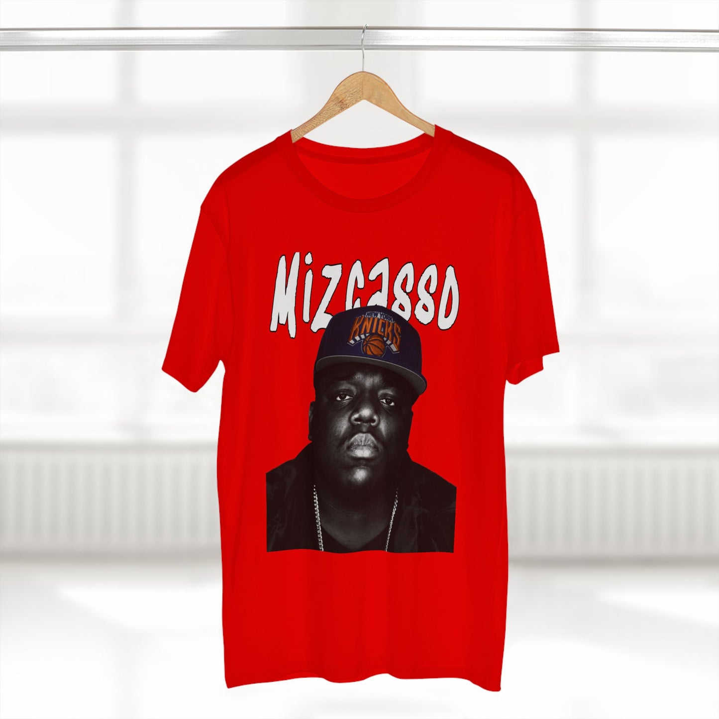 Biggie Portrait Tee — 'Mizza1980' Retro Hip-Hop Graphic T-Shirt