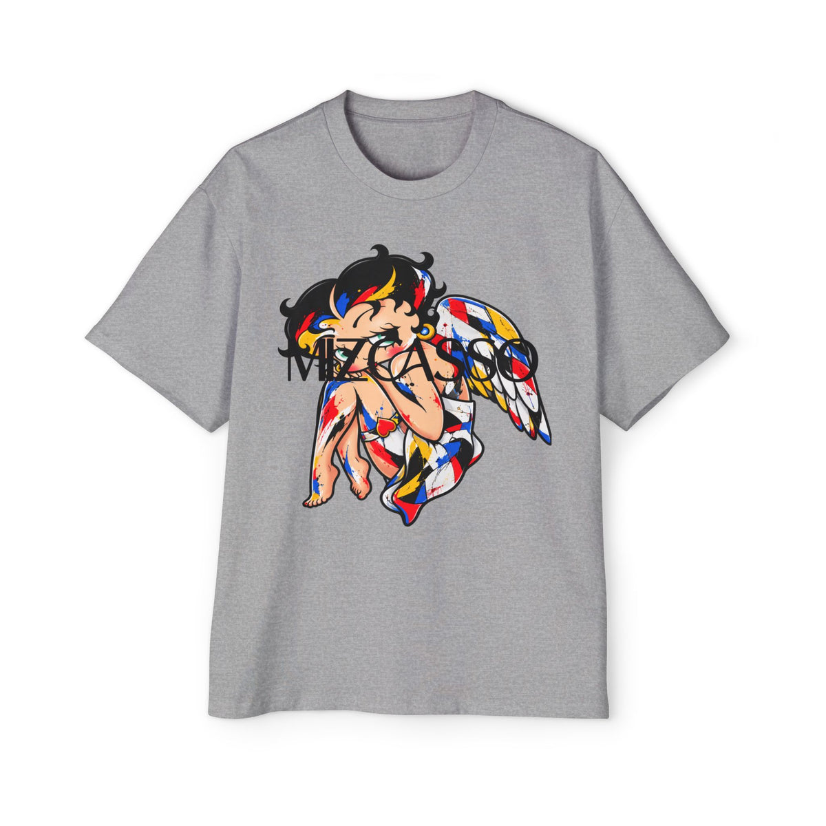 Mizkasso Anime Angel Graphic Oversized T-Shirt