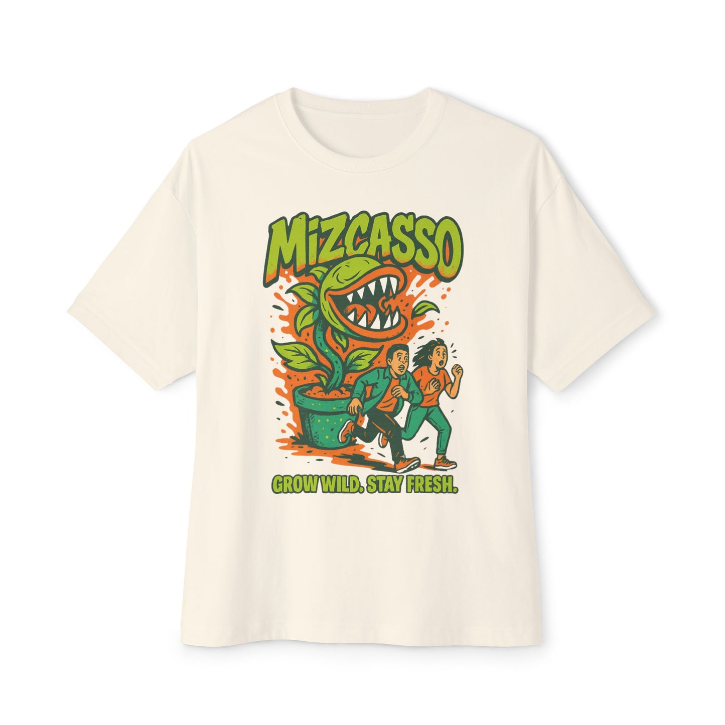 Mizcasso Grow Wild Stay Fresh Unisex Oversized Tee