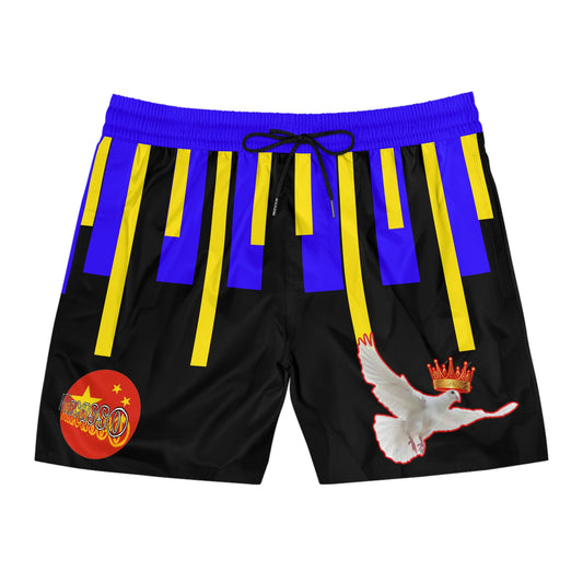 Fly high over China Men's Mid-Length Swim Shorts (AOP)