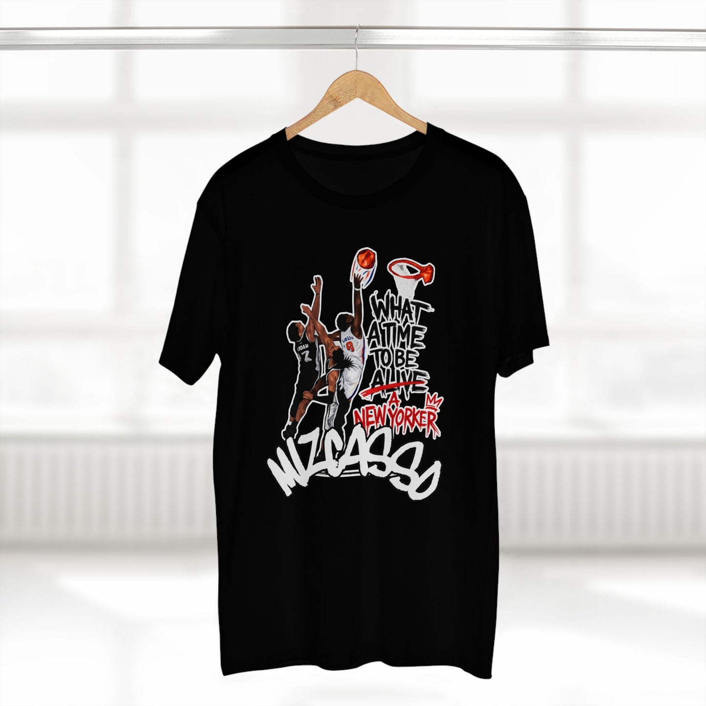 Basketball Graphic Tee — "What A Time To Be Alive" New Yorker Design