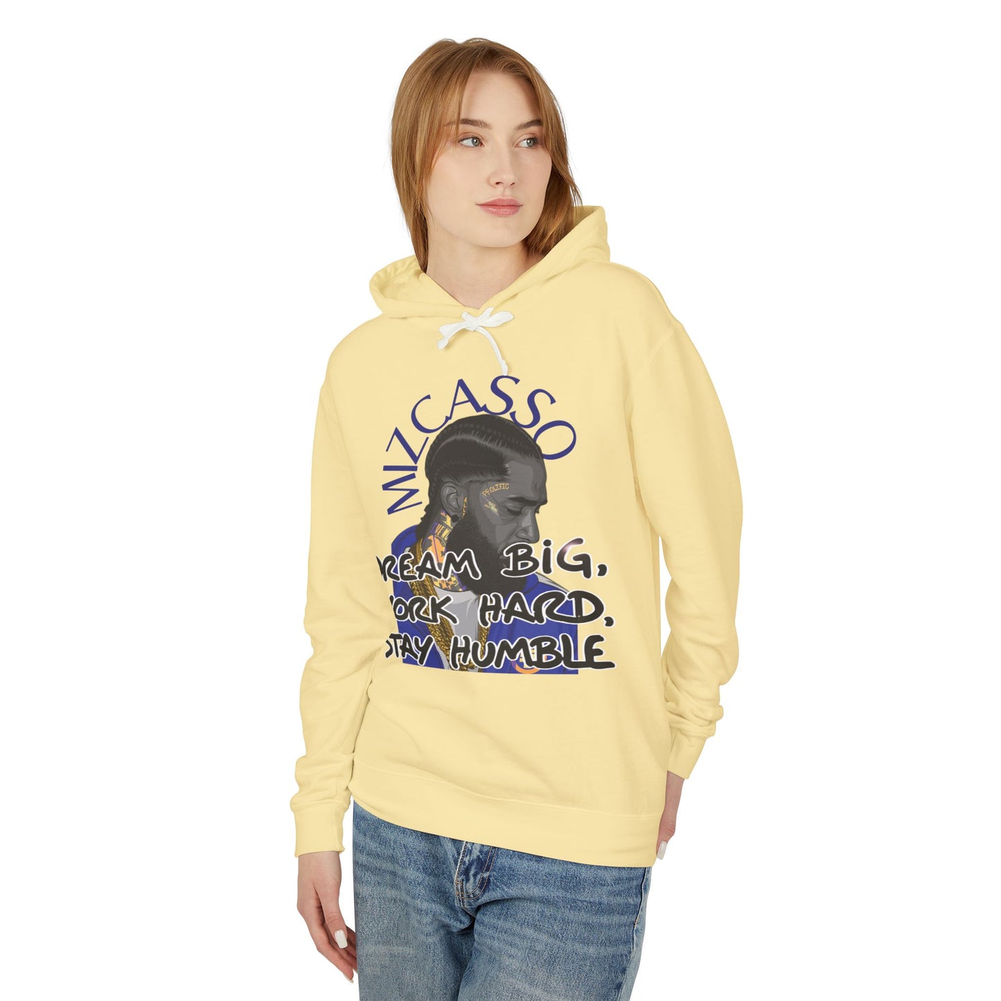 Hoodie — MiCasso Portrait “Dream Big, Work Hard, Stay Humble” Inspirational Hoodie