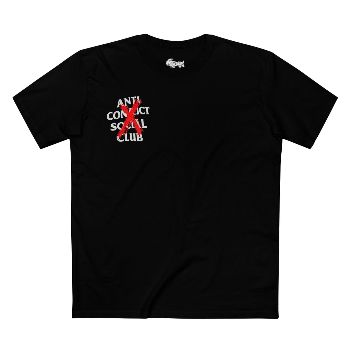 Anti Contact Social Club T-Shirt — Red X Graphic Tee