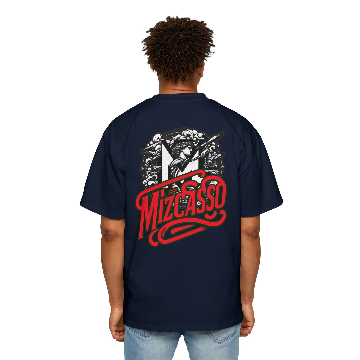 Men's Heavy Oversized Tee - Mizcasso Graphic Design