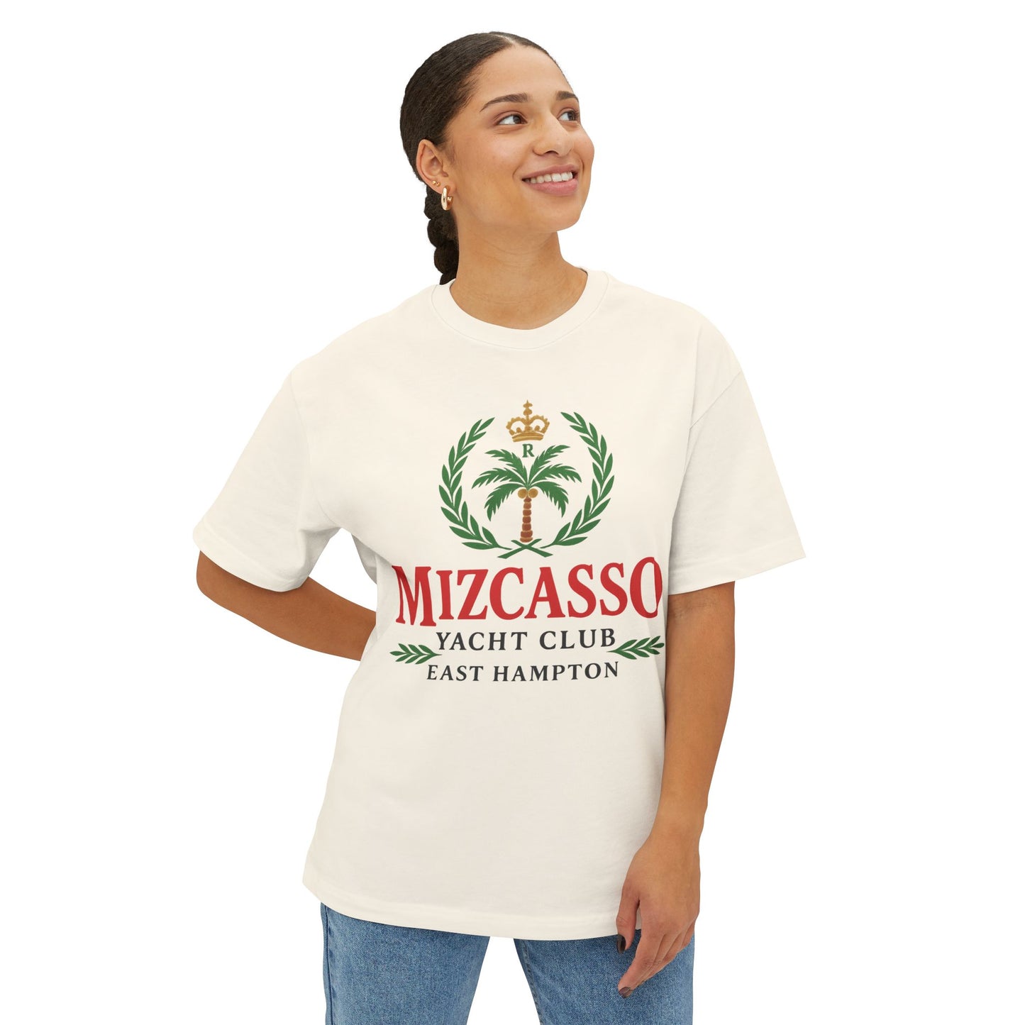 Mizcasso Yacht Club Oversized Tee - Casual Summer Style