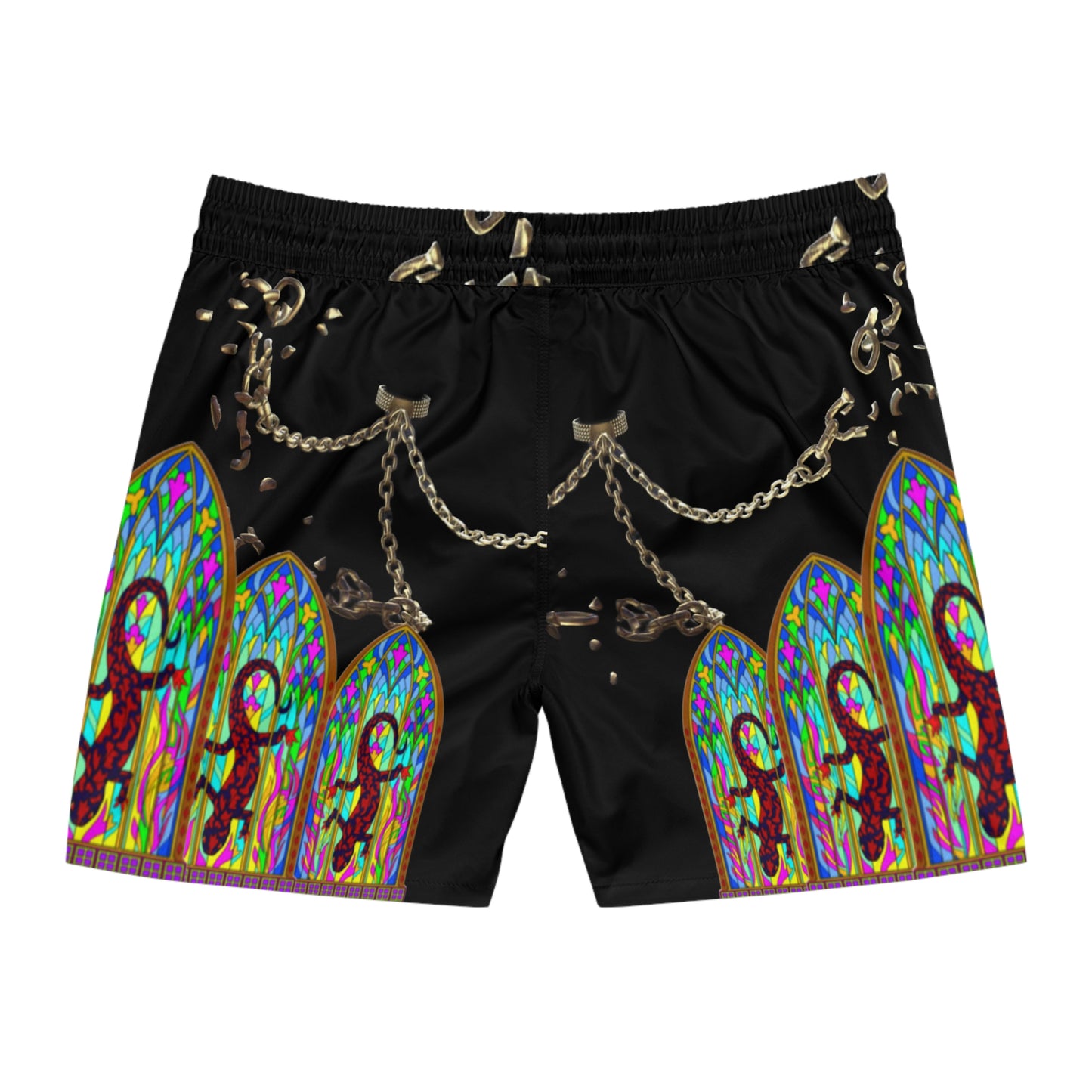 Men's Mid-Length Swim Shorts (AOP)