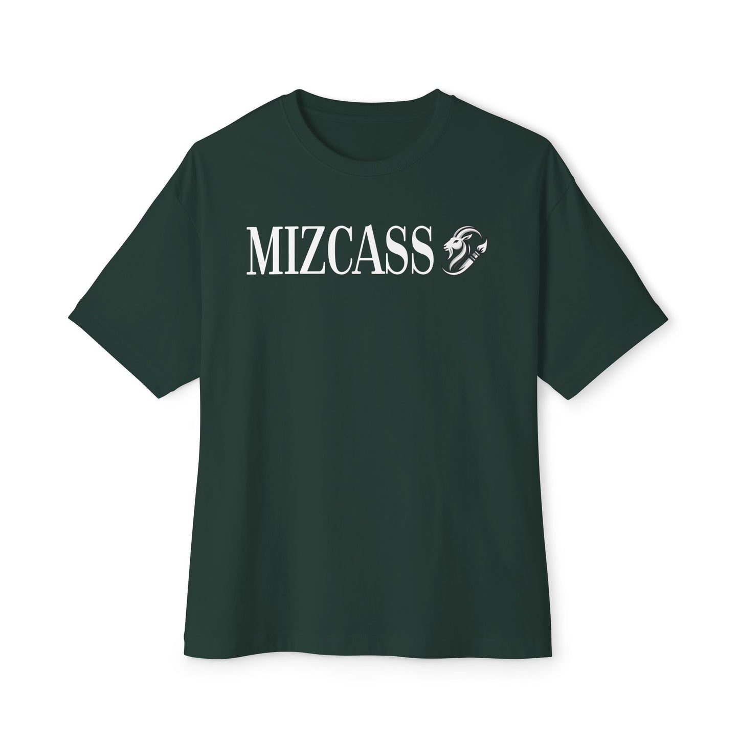 Mizcass Graphic Tee — Bold Logo Oversized Boxy T-Shirt
